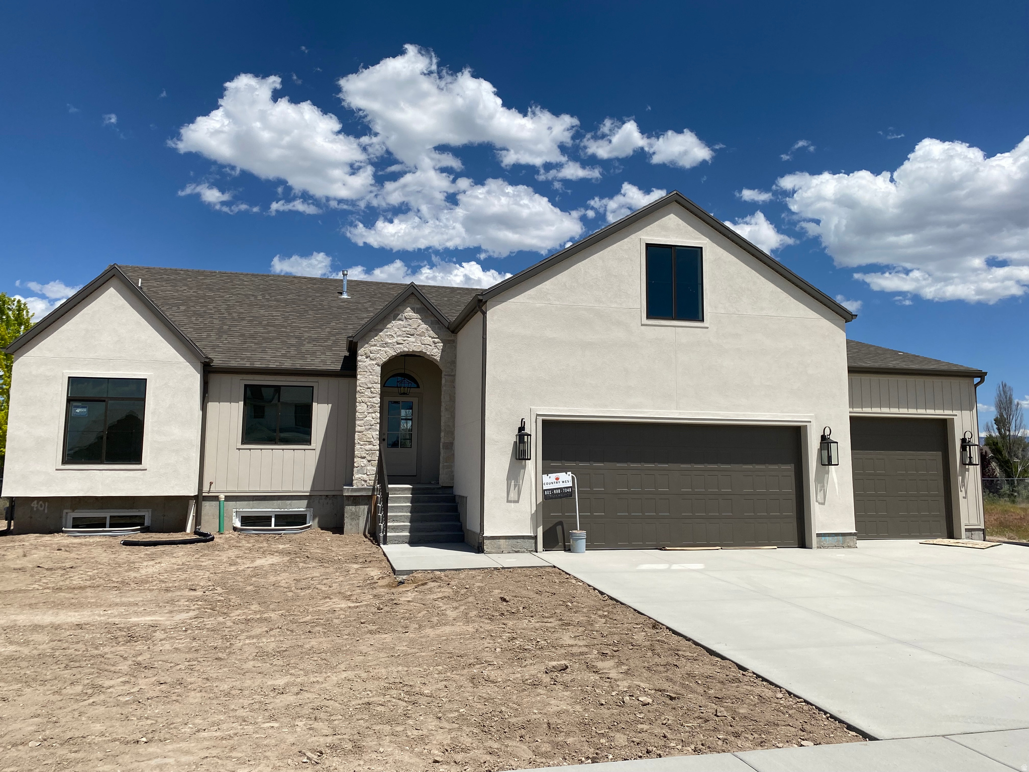 Great Location close to new West Point schools and close access to west corridor. Upgraded finishes include diagonal tile work, upgraded floors, oversized primary shower with rain valve, covered patio, walk out basement, mini split system for bonus room, garage floor to have epoxy finish, spacious butler pantry with cabinets and quartz counter space, plus much more.