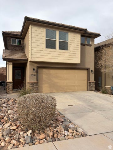 Beautifully upgraded 4-bedroom home located in Desert Bluff, showcasing exceptional style and curb appeal. The stunning kitchen features stainless steel appliances, custom staggered cabinetry, a glass tile backsplash, and a huge pantry. Spacious rooms throughout provide comfort and flexibility, while the open views from the patio create a perfect space to relax or entertain. Additional highlights include a brand-new water heater with a tiled base, an epoxy-coated and finished garage, and an epoxy garage floor for a clean, durable finish. Blackout curtains are installed in every room for added comfort and privacy. A new washer and dryer are also included. Situated at the end of a quiet street, this home offers one of the most private locations in the neighborhood with minimal traffic.