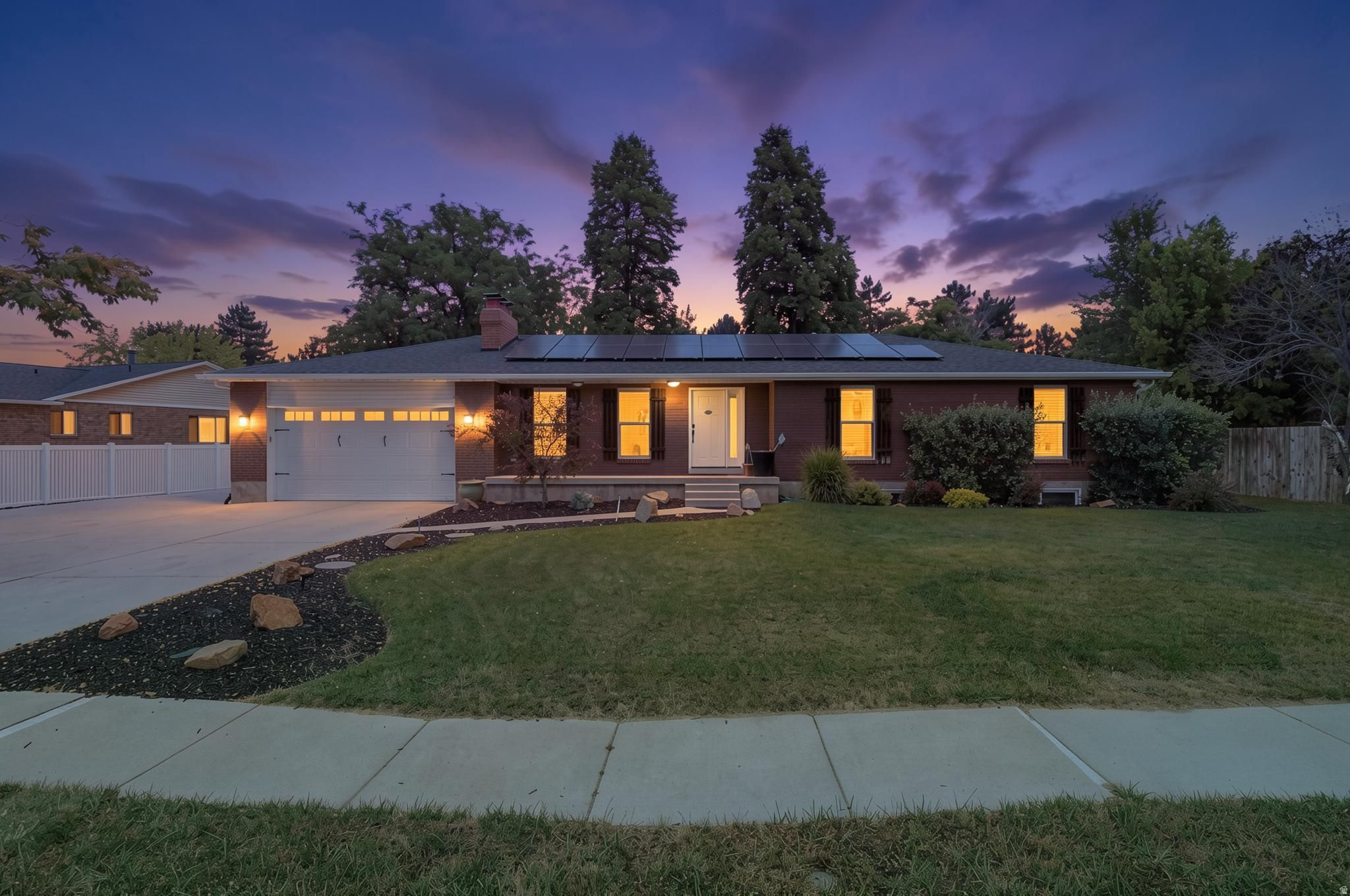 Located on a private, quiet road, is this beautiful, recently remodeled and updated, brick rambler. With new paint, LVP flooring, carpet , kitchen cabinets, countertops, newer appliances, and completely updated bathrooms you won't need to repair or update much.  You will love the EXTRA LARGE master/primary suite. It has ample space in the walk-in closet, double vanities, and plenty of space for furniture. It includes a spacious 2 car garage with built in cabinets and plenty of extra/RV parking. The home backs Waterford Private school, has large shade trees, has a large covered patio, for privacy and backyard BBQ's, parties, or entertaining.  It has a full 2nd Kitchen, washer & dryer, and separate basement entrance so the rental potential is there! (Similar spaces rent for $1800-$2400)  3D Tour: https://www.zillow.com/view-imx/970aed87-7ca8-4426-b79a-c376849bf254?wl=true&setAttribution=mls&initialViewType=pano