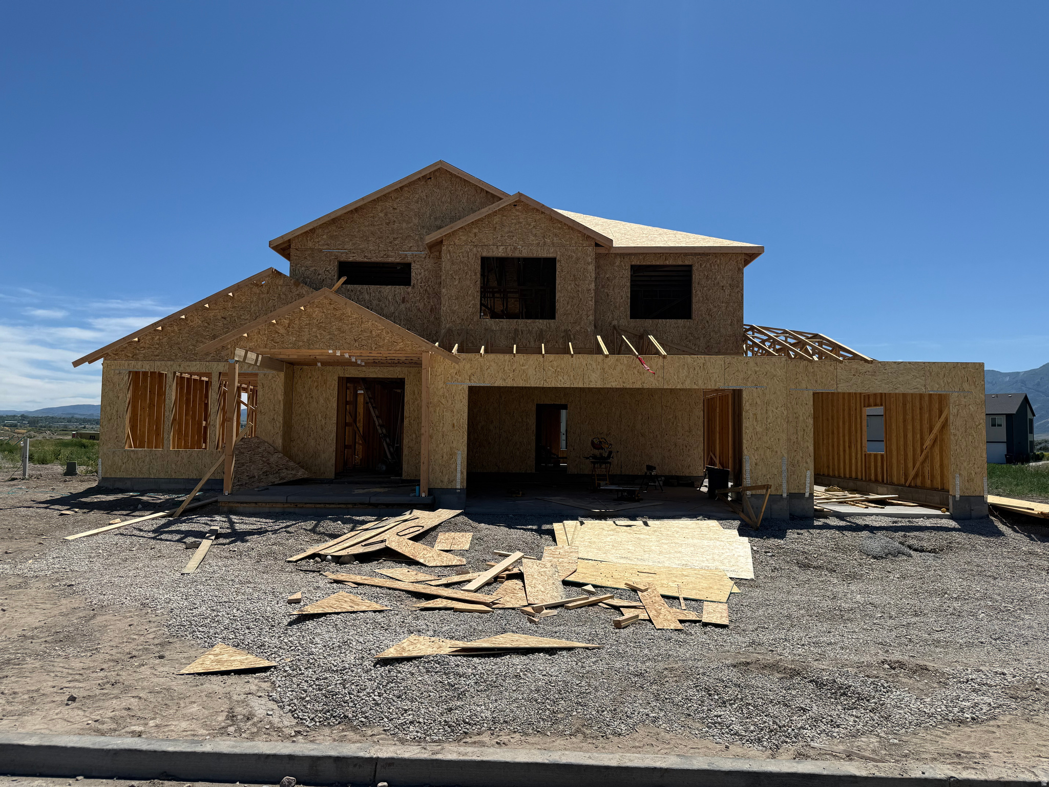 This 4-bedroom, 2.5-bath home offers 2,923 sq ft of well-planned living space, featuring a spacious main-level primary suite with oversized amenities and a convenient stackable washer/dryer in the closet. The kitchen is built to impress with a massive walk-in pantry, complete with room for an additional fridge or freezer and plenty of countertop space. Enjoy a 3-car garage, covered patio for outdoor living, and an upstairs family room perfect for relaxing or entertaining. A smart, livable layout in a great community walking distance from schools, parks, and churches. We will even give $10,000 towards closing costs when using a preferred lender. Come visit and learn more! Photos are of a finished version of this house. finishes will be very similar but may vary. Home will be finished by the end of August.