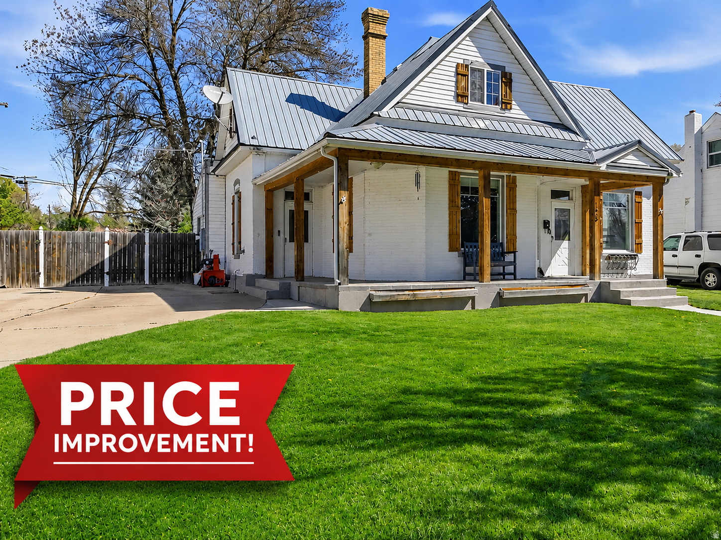PRICE IMPROVEMENT!  Don't miss this exceptional opportunity! This beautifully updated 5-bedroom, 3-bathroom home blends the timeless charm of a classic property with the comfort and style of modern upgrades. From the moment you arrive, the inviting curb appeal sets the tone for what's inside. Enjoy a spacious, fully fenced yard with mature trees that provide shade and a serene setting. The wraparound front porch is perfect for relaxing summer evenings, while the backyard features a large patio area ideal for entertaining. Thoughtfully renovated and move-in ready, this home offers the perfect balance of character and functionality-come see all it has to offer!