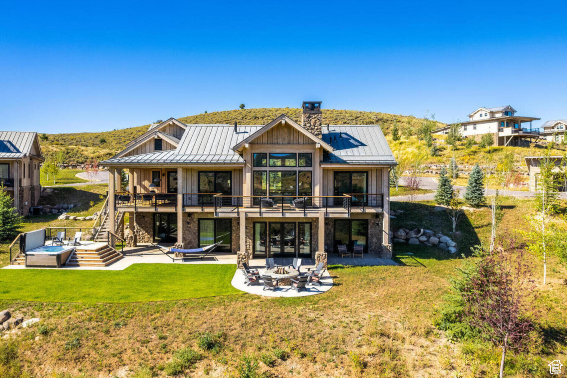 Enjoy the ease of ownership at Victory Ranch with this 1/8th fractional 5-bedroom, 5.5 bath Kingfisher cabin.  Showcasing a modern-meets-rustic aesthetic with designer finishes, this beautiful 3800 square foot stand-alone cabin home sleeps 12 and includes 2 patios, a 6-person hot-tub, a fire pit, and outdoor covered dining. You will enjoy 3 winter weeks and 3 summer weeks at Victory Ranch, a private, four-season community set amidst 6,250 acres along a four-mile stretch of the Upper Provo River, just 15 minutes from Park City and Deer Valley.  The Residence Club owners have coveted access to Victory Ranches 18-hole Rees Jones golf course, world-class fly fishing, 20 miles of hiking and biking trails, 5-stand shooting facility, backcountry yurts, two-acre lake and fishing ponds, 3,500 acres of  backcountry, multiple clubhouses and restaurants, spa, fitness center, tennis and pickleball courts, kids game room and sports court, swimming pools, exclusive ski-in/ski-out lodge in Park City, and more.