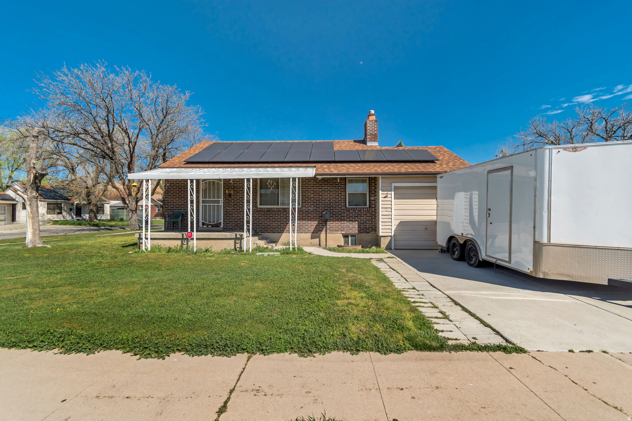 Welcome to this beautifully updated 3-bedroom, 2-bath home in the sought-after Rose Park neighborhood! Situated on a prime corner lot, this property offers the perfect blend of comfort, efficiency, and convenience. Step inside to find stylish luxury vinyl plank (LVP) flooring and newer windows that fill the home with natural light while improving energy efficiency. The functional layout provides inviting living spaces ideal for both everyday living and entertaining. Enjoy outdoor living with a spacious patio-perfect for hosting gatherings or relaxing evenings. The large storage shed adds extra versatility for tools, hobbies, or seasonal storage. Additional highlights include a 1-car garage, solar panels to help lower utility costs, and a quiet location with quick and easy freeway access-making commuting a breeze. This move-in-ready home checks all the boxes-don't miss your opportunity to own in one of the area's most convenient locations!