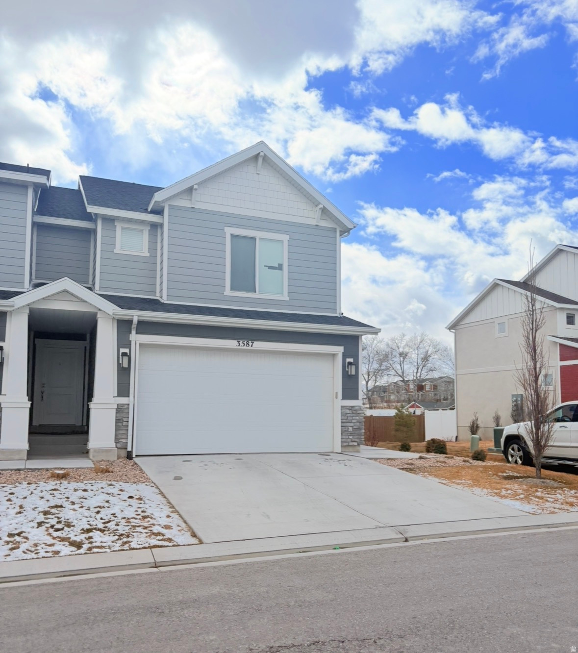 Welcome to this beautiful end-unit townhome and finished basement for another living room and bathroom.It offering space, comfort, and convenience. The spacious primary suite features two walk-in closets, while the generously sized second bedroom includes its own large walk-in closet with a bright, sunny window. The third bedroom is also well-proportioned and versatile.  The kitchen and living areas showcase updated flooring and fresh paint, creating a clean, modern feel. Inside the fridge, washer and dryer is included. Enjoy ample parking with a 2-car garage, a private driveway for additional vehicles. The community offers fantastic amenities including a clubhouse, pool, and walking trails. Close to Costco, Smith's Marketplace, restaurants, freeway access, and Thanksgiving points.