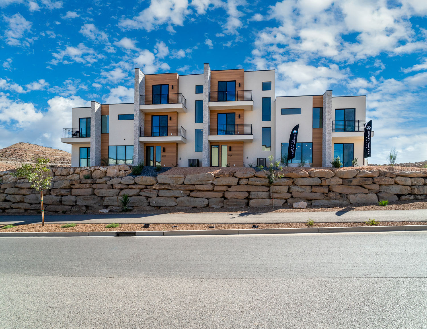 VIEWS!! Designed to capture sweeping red rock views, these modern multi-level townhomes offer intentional space, abundant light, and effortless living. Enjoy private amenities, on-site gym, and direct trail access in one of St. George's best kept secrets.