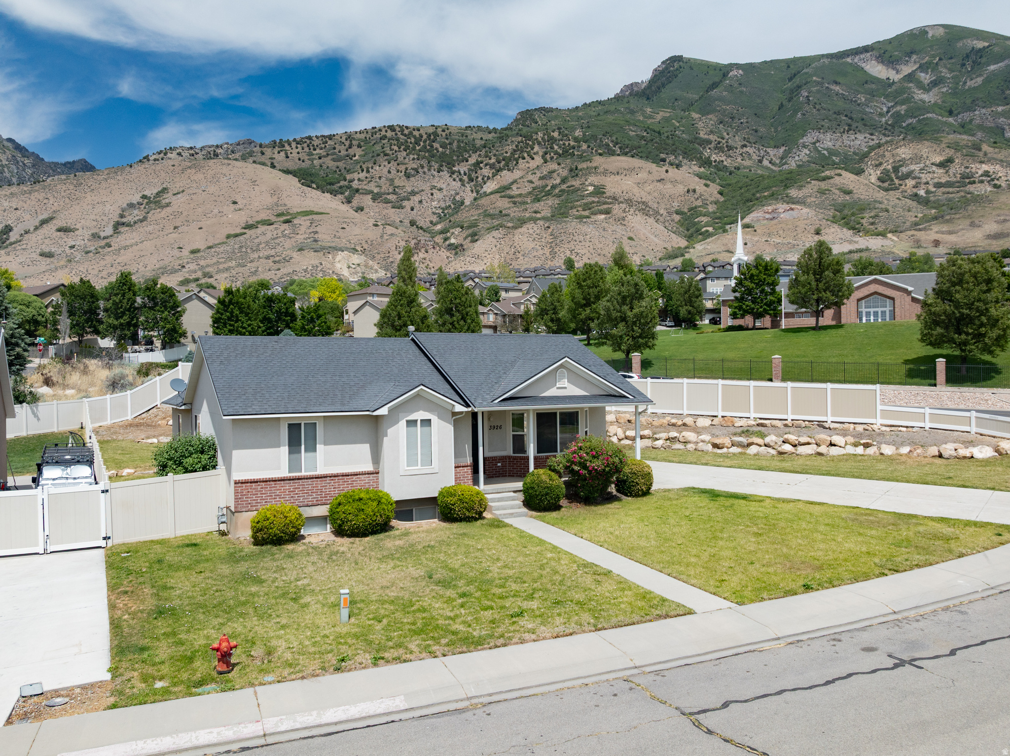 Great area!  You'll love the neighborhood.  Home is nestled on a cul-de-sac corner lot which offers privacy in the backyard.  Traditional layout with spacious family area.  Potential galore with full basement.  Great views;  Easy access to walking, biking and hiking trails you can access from the home. Just minutes from beautiful American Fork Canyon.  Great schools (including Lone Peak High School). Easy access to a variety of  shopping and to Silicon Slopes.