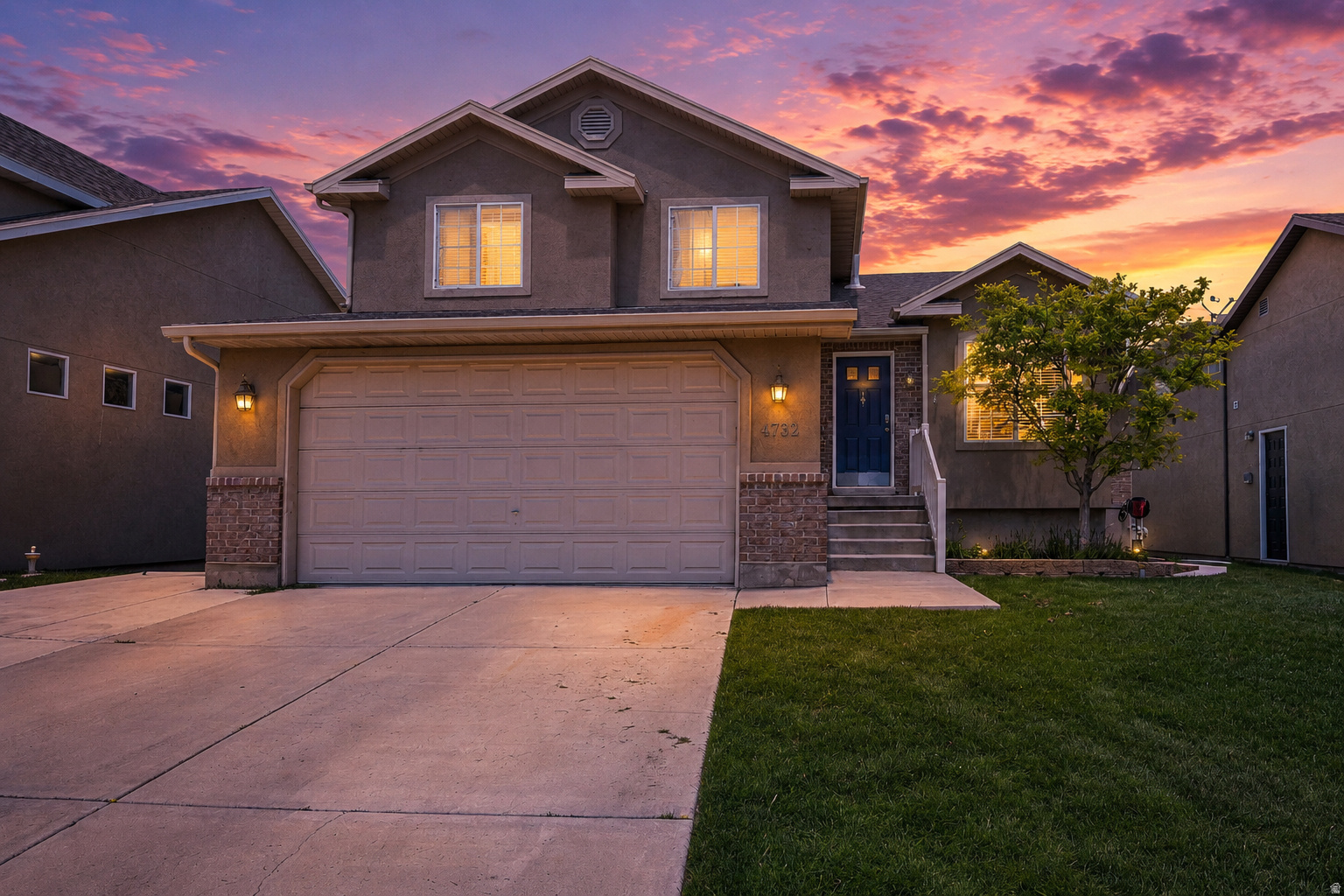 This home is packed with modern smart-home conveniences. Nearly all lighting and ceiling fans can be controlled remotely through a mobile app, with customizable schedules and automation options throughout the house. The garage door system is also smart-enabled, allowing remote access, scheduled operation, and real-time monitoring through an integrated garage camera so you can view opening and closing activity and check in anytime. High-speed fiber internet is already installed, making the home ideal for remote work, streaming, gaming, and connected living. Outside, you'll enjoy easy access to miles of scenic walking trails, parks, and family-friendly outdoor spaces, all within the neighborhood. Square footage figures are provided as a courtesy estimate only and were obtained from County. Buyer is advised to obtain an independent measurement.