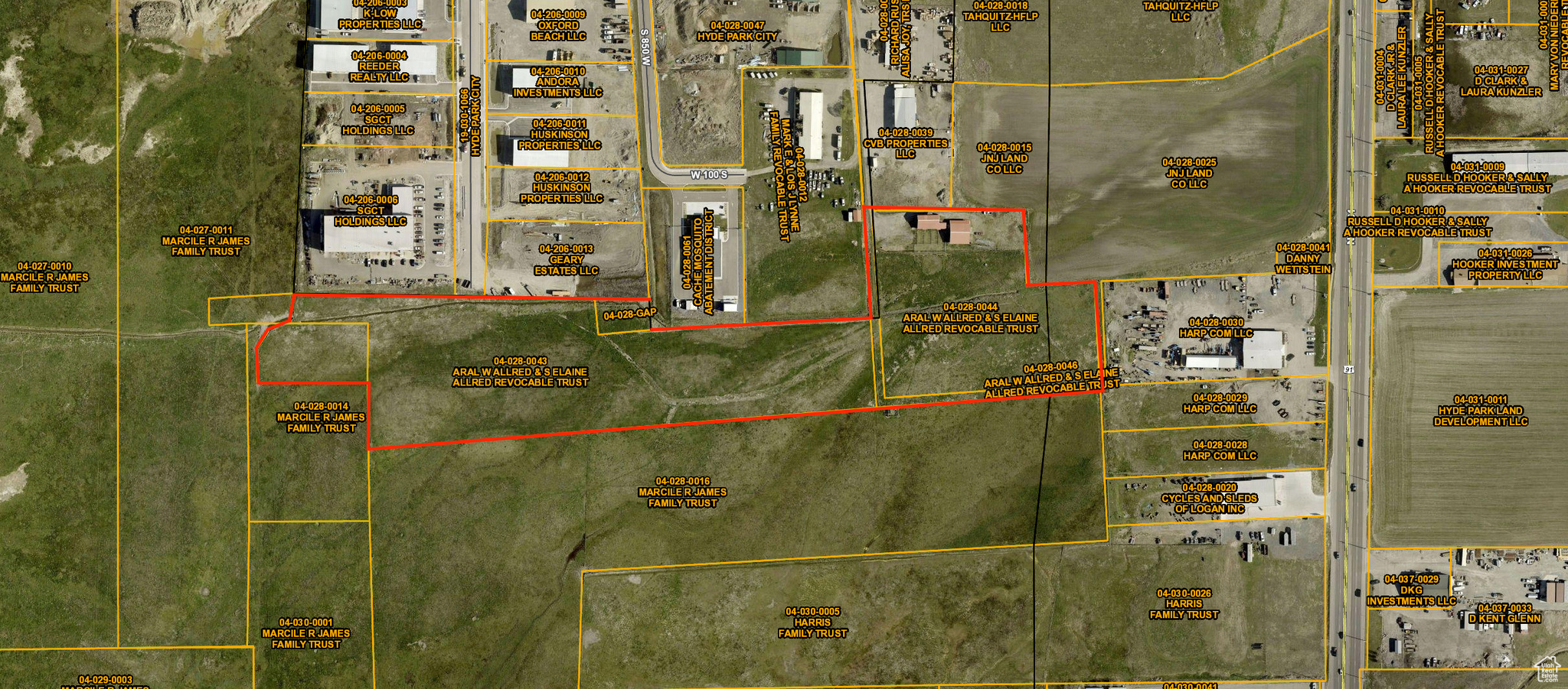 Incredible opportunity to own a versatile 12.5-acre parcel, ideal for industrial or commercial development. This expansive property offers excellent access and usability, with existing power infrastructure already in place. Includes barns, corrals, and other outbuildings-perfect for immediate use or future redevelopment. Whether you're looking to establish a business, expand industrial operations, or hold for future investment, this property delivers location, utility, and potential. Properties for sale consist of Tax IDs: 04-028-0044, 04-028-0043, and 04-028-0046.