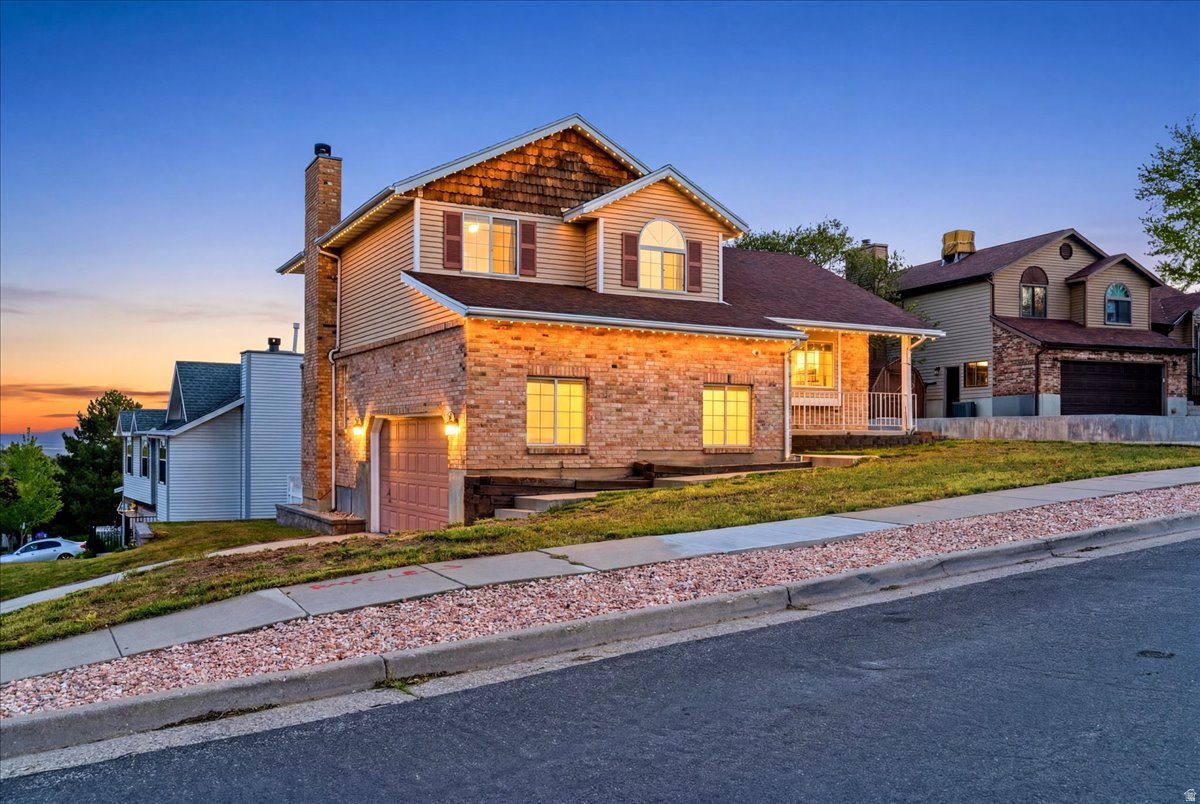 PRICED TO SELL FAST! Beautiful East Layton tri-level home with amazing views! featuring 4 bedrooms, 3 bathrooms, and an incredible use of space throughout! This super clean home has been thoughtfully updated with brand new carpet, fresh paint, and new appliances, making it truly move-in ready. Situated on a corner lot in a quiet cul-de-sac within one of East Layton's most desirable neighborhoods, you'll love the convenient location near schools, shopping, easy freeway access, and Hill Air Force Base. Step outside onto the spacious ALL new deck and take in breathtaking valley and mountain views - including multiple fireworks displays right from your deck! The home includes Jelly Fish Lighting as well! The oversized primary suite  is something you absolutely have to see to believe. Yard is smaller but the full deck is pure living space on the outside! With great space, modern updates, and unbeatable location and views, this home is a rare East Layton find. Plus, an assumable VA loan at just 3.75% offers incredible value for qualified buyers. Don't miss this one!