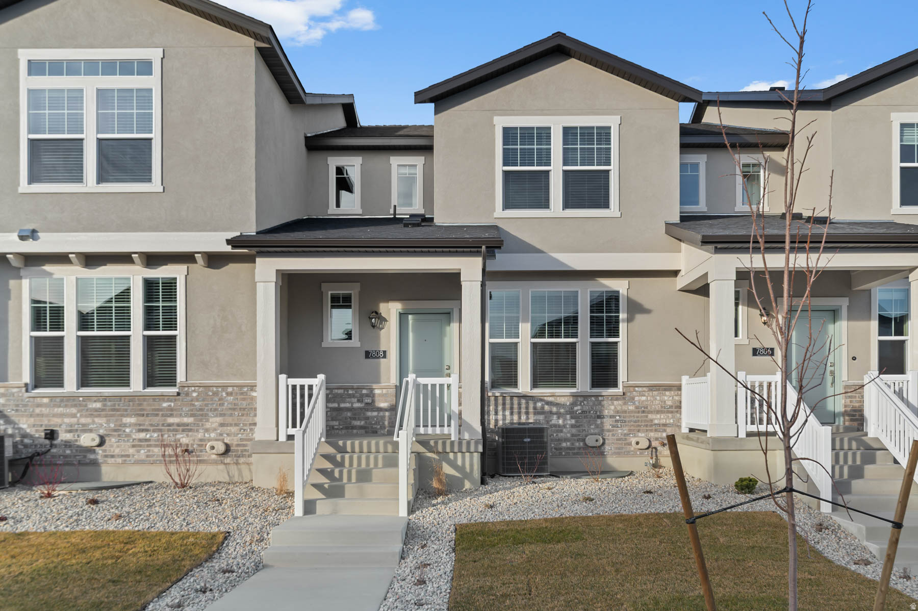 Come see this brand new Bellevue townhome located in a great community! Highlights include 2 tone paint, a tankless water heater and Craftsman-style base and casing throughout. The owner's bathroom includes cultured marble shower surrounds complemented by satin and brushed nickel hardware. A stylish kitchen highlights white laminate cabinets, quartz countertops, and stainless steel gas appliances. Enjoy durable flooring that includes laminate hardwood, carpet and vinyl tile flooring. Comes fully landscaped and is maintained by the HOA for easy care living! Come check it out today!
