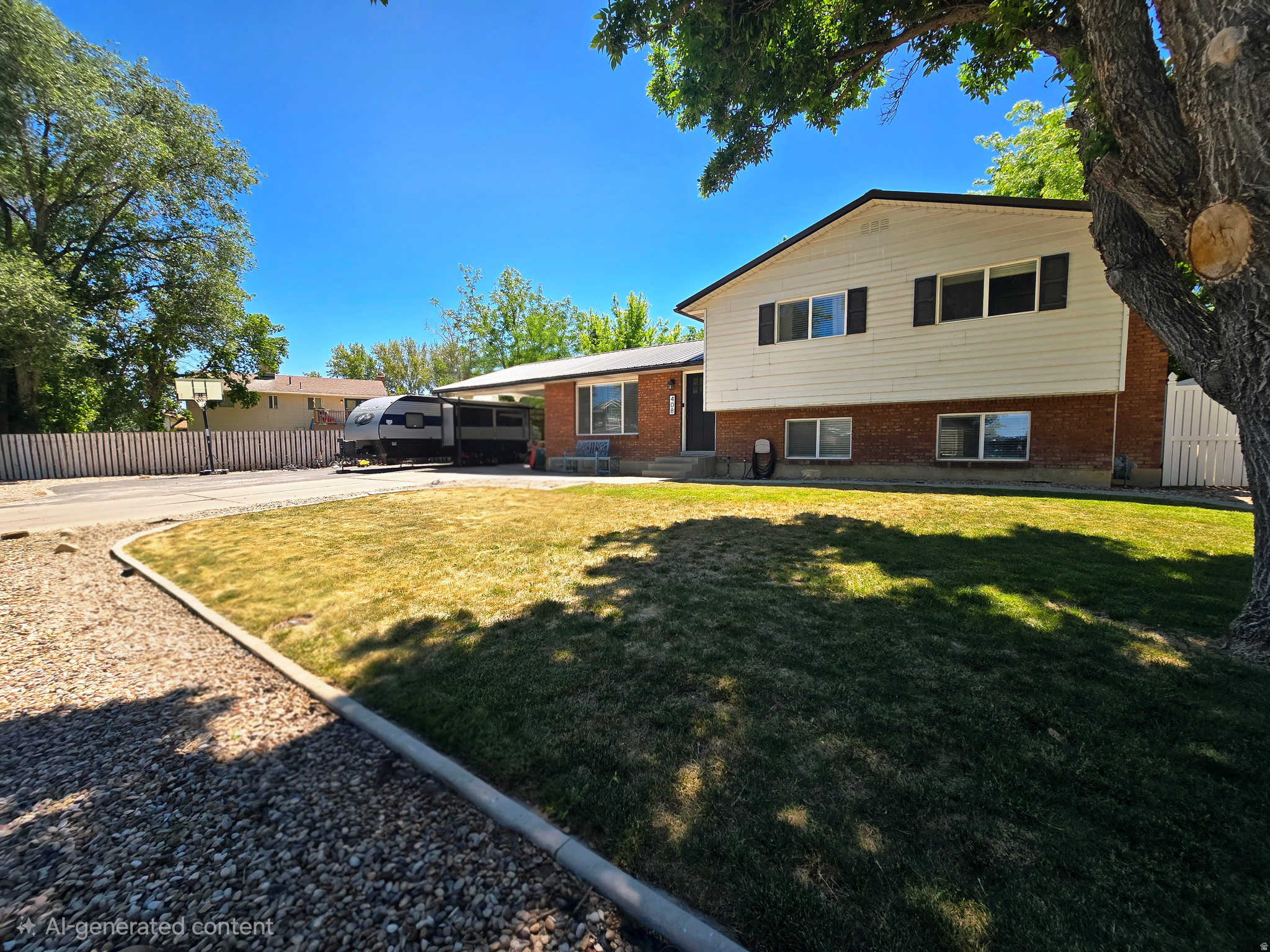 This beautifully renovated 4-bedroom, 2-bathroom home nestled in the desirable Cottonwood Heights subdivision in Maeser. Situated on a thoughtfully landscaped 0.21-acre lot, this property offers the perfect blend of comfort, privacy, and convenience. Inside, you'll find updated finishes throughout, including hardwood flooring that flows seamlessly through the home, an ideal feature for pet owners and those seeking low-maintenance living. The open-concept living areas create an inviting space for gathering and entertaining, while the thoughtfully designed floor plan offers bedrooms tucked away from the main living spaces, providing added privacy and relaxation. Located in one of Maeser's most sought-after neighborhoods, this home offers a peaceful retreat while remaining close to local amenities, schools, and recreation. With its beautiful updates, functional layout, and prime location, this is a property you'll be proud to call home.