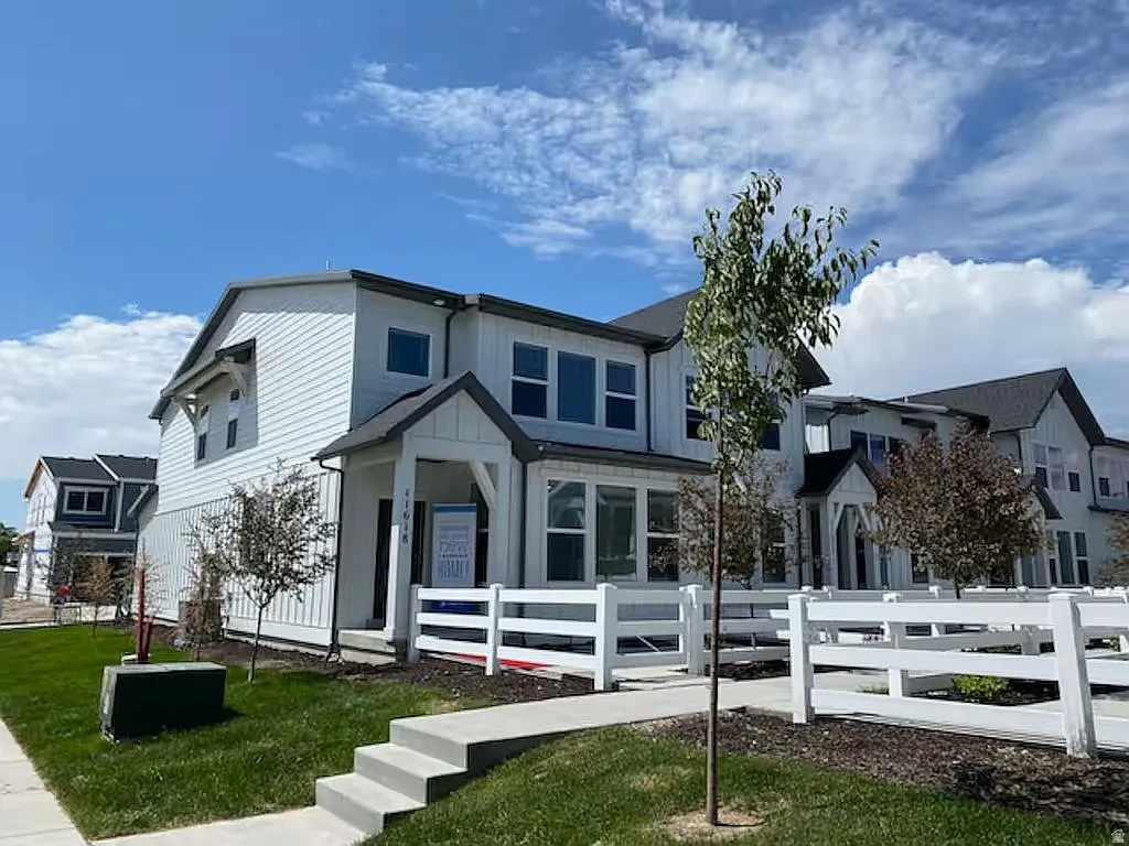 Experience the ultimate turnkey sanctuary in prestigious South Jordan. This upscale townhome offers a rare blend of quiet seclusion and elite accessibility. Designed for the discerning buyer, the residence features large windows that frame breathtaking views of Mt. Timpanogos, creating a stunning natural backdrop for every room. Sold fully furnished, this home is a move-in-ready masterpiece. The sale includes all professionally curated furniture-beds, dining sets, and seating-plus a premium tech package featuring large LG Smart TVs. The gourmet kitchen is equipped with high-performance Whirlpool appliances and sleek finishes, perfect for modern living. Enjoy a refined lifestyle in a peaceful, high-end neighborhood just minutes from the Silicon Slopes, world-class dining, and canyon recreation. Skip the moving trucks and interior designers-everything is already in place for you. Experience the luxury, convenience. Schedule your private showing to see the quality for yourself.