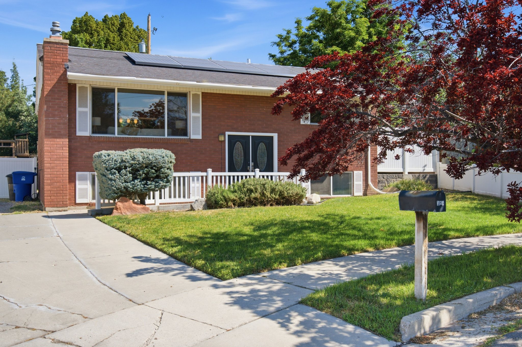 Beautifully Updated Millcreek Home on a Quiet Cul-de-Sac! This move-in-ready 3-bedroom split-level home combines thoughtful updates with an unbeatable location. Step inside to discover brand-new flooring, a beautifully renovated kitchen, a stylishly remodeled upstairs bathroom, and a large picture window in the living room that fills the home with natural light while showcasing beautiful mountain views. In the winter months, when the leaves have fallen, the mountain views become even more spectacular. The spacious layout also features an oversized laundry room with abundant storage, making everyday living both functional and convenient. Outside, you'll love the fully fenced backyard designed for relaxing and entertaining, complete with a large deck, playground, and an oversized storage shed with plenty of room for tools, hobbies, and outdoor gear. Nestled on a quiet cul-de-sac in the highly desirable Millcreek area, this home offers both privacy and convenience, with easy access to parks, shopping, dining, schools, and freeway connections. With stylish renovations, abundant natural light, breathtaking seasonal mountain views, and an incredible outdoor living space, this home is the perfect blend of comfort, charm, and location. Don't miss your chance to make it yours!   Square footage figures are provided as a courtesy estimate only and were obtained from tax assessor records .  Buyer is advised to obtain an independent measurement.