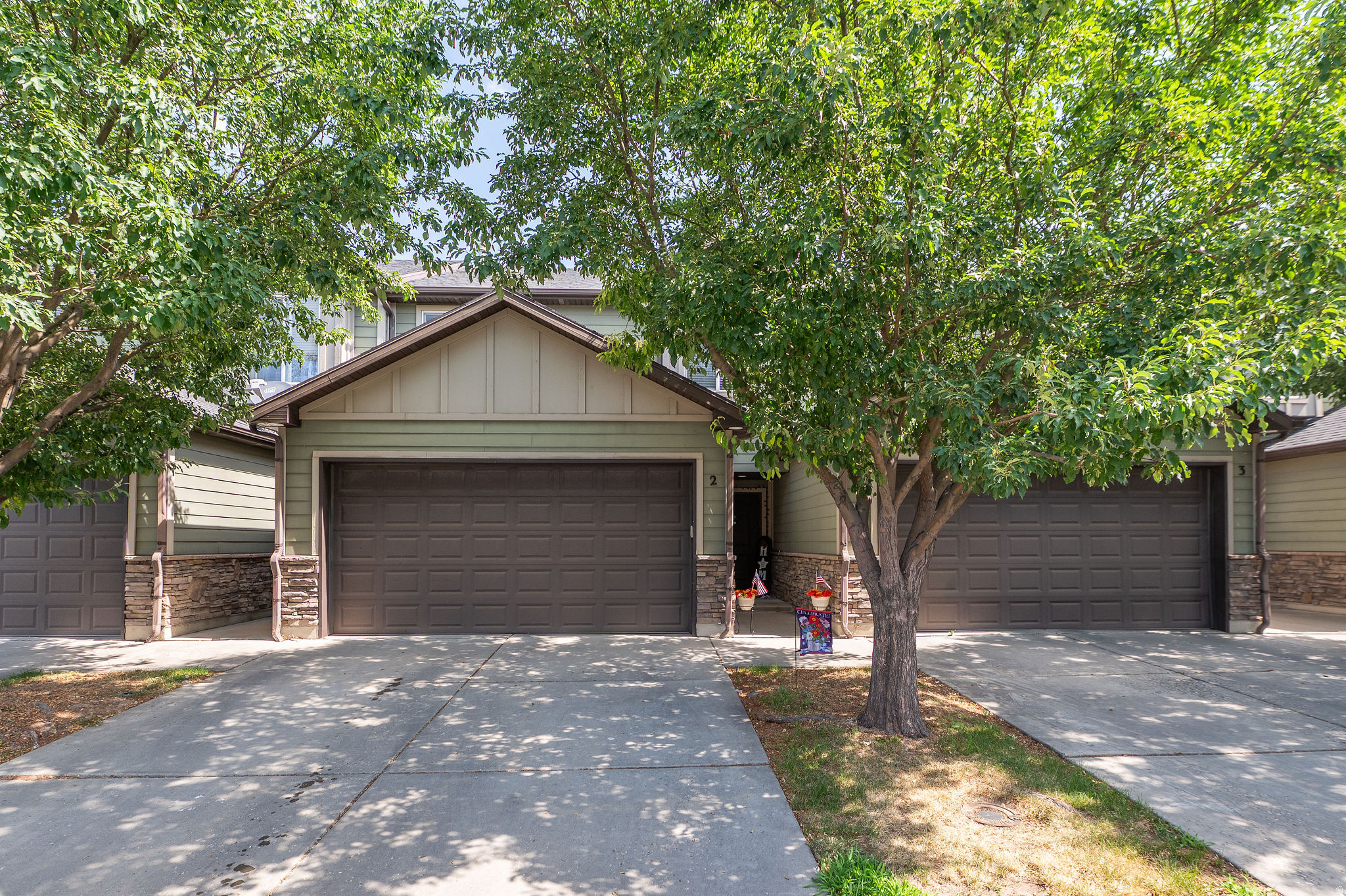 Welcome to easy, low-maintenance living in the desirable Riverbend community! This well-maintained townhome features a spacious open-concept floor plan, an attached 2-car garage, and a large primary suite complete with a walk-in closet and private bathroom. The convenient upstairs laundry room is located just steps from all the bedrooms, and all appliances-including the washer and dryer. Relax on the covered patio just steps from the community pool and enjoy all the amenities Riverbend has to offer. Conveniently located near shopping, dining, parks, and commuter routes, this home is move-in ready and waiting for its new owner!