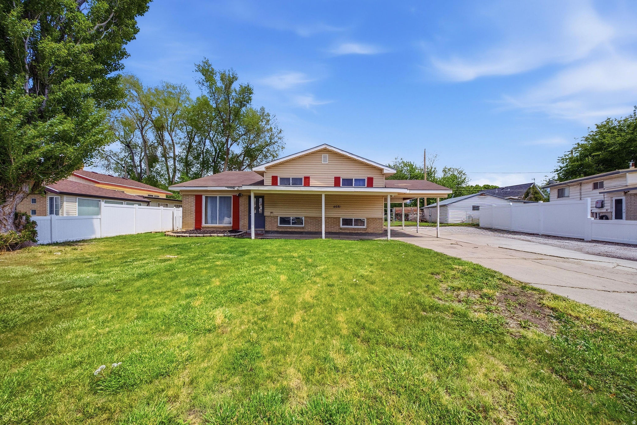 Welcome to this centrally located 5 bedroom, 2 bathroom home in Millcreek. Tucked on a quiet street, this property offers incredible access to everything. You are just minutes from I-15, I-215, downtown Salt Lake, Fashion Place Mall, and a wide range of restaurants, shopping, and everyday conveniences.  Inside, the home offers a functional layout with plenty of space to live and grow. The basement adds flexibility for additional living space, guests, or even rental potential. Major updates include a new roof(to be installed) providing peace of mind and real value for the next owner. A provisional wall and door were added near the kitchen to create separation, with the family room located directly behind. This can easily be removed to restore a more open living layout if desired. Sitting on a generous lot, the property features mature landscaping, a private yard, and room to enjoy the outdoors. There is space for gardening, entertaining, or even RV parking, along with covered parking for added convenience. The property also includes a private water well located in the front yard, offering additional utility and potential irrigation benefits. This is a great opportunity to own a home in one of the valley's most accessible and desirable locations. Seller is selling in "as-is" condition. Virtual Tour Link: https://my.matterport.com/show/?m=zgPiW2BCXGx   Square footage figures are provided as a courtesy estimate only and were obtained from Tax Assessor. Buyer is advised to obtain an independent measurement.