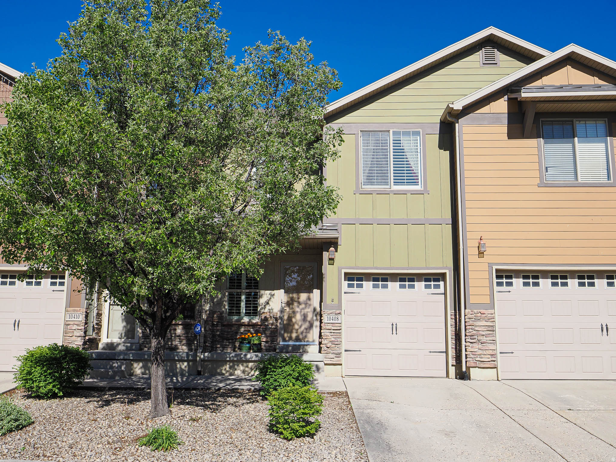 Located in a desirable South Jordan community, this beautifully maintained townhome offers comfortable, low-maintenance living in a prime location close to everything you need.  Inside, you'll find thoughtful upgrades throughout, including granite countertops and plantation shutters that bring a clean, timeless style to the home. The layout is comfortable and functional, with inviting living spaces that feel warm and easy to enjoy day to day.  Step outside to a covered patio, an ideal spot to unwind, enjoy fresh air, or relax in your own private outdoor space without the upkeep.  The community is well cared for and includes a pool, perfect for enjoying warm summer days. HOA fees are also more affordable than many surrounding neighborhoods, offering great value along with the amenities.  The location is truly a standout, situated between The District, Jordan Landing, and Daybreak, offering an abundance of shopping, dining, and entertainment options. With quick access to Bangerter Highway and I-15, commuting is simple and convenient in every direction.  An added bonus: this home offers an assumable mortgage with a 3% interest rate for qualified buyers!   A wonderful opportunity for easy, comfortable living in one of South Jordan's most convenient and well-connected communities.