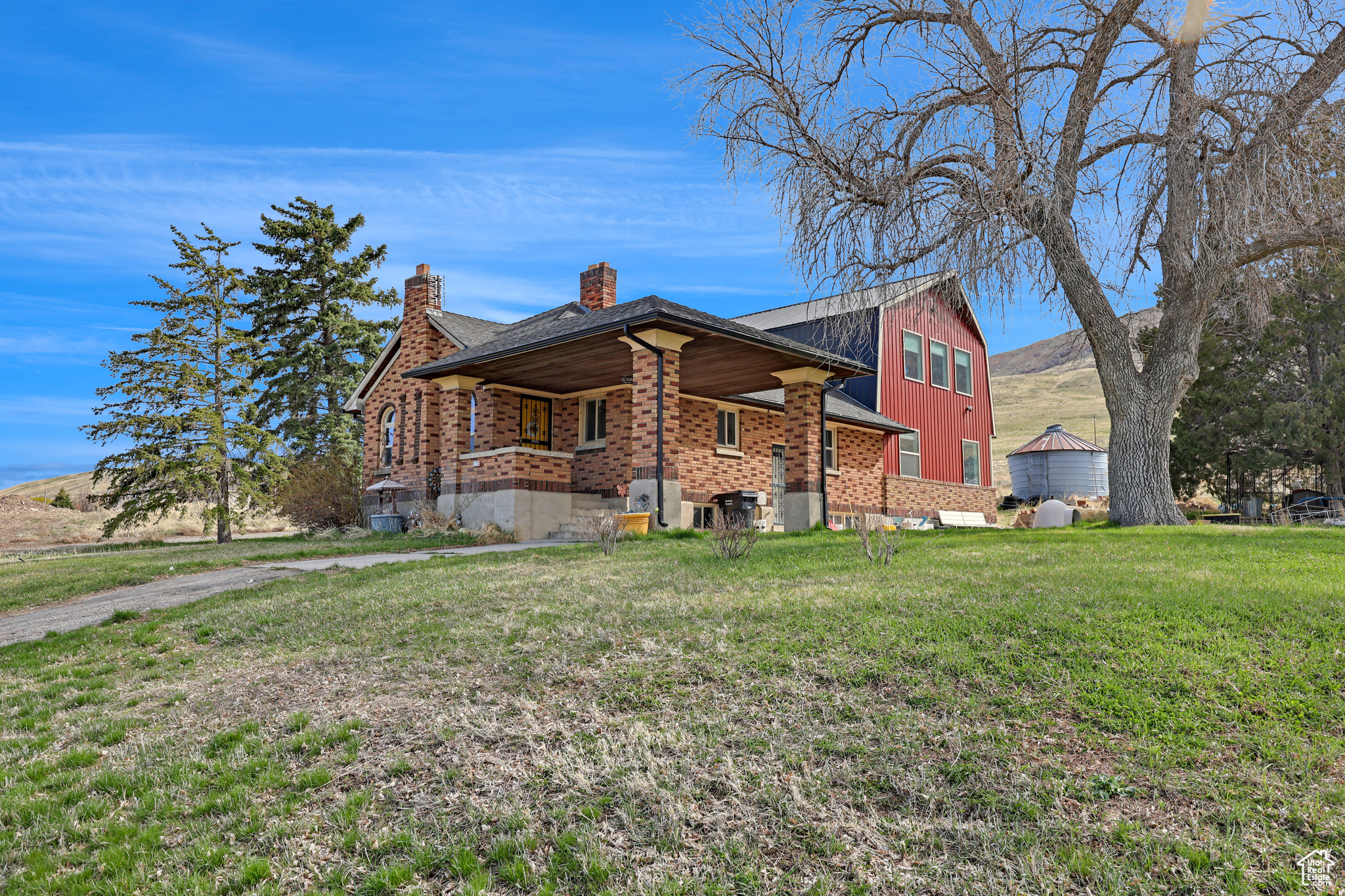 New Price Adjustment Discover your slice of paradise in Collinston! This 6-bedroom, 4-bathroom home on 3.55 acres offers a unique blend of country living and modern convenience. One-level living with the master bedroom, kitchen and laundry all on the same floor. Enjoy the fruits of your labor with new apple and peach trees. The spacious 40 x 30 workshop is perfect for hobbies or running a small business. Horse enthusiasts will appreciate the ample space, and the large silo adds character. Mature trees create a serene setting, and the friendly neighborhood is perfect for families. Just 20 minutes from Logan and with easy I-15 access, this property is a must-see! Square footage figures are provided as a courtesy estimate only and were obtained from independent measurement. Buyer is advised to obtain an independent measurement.
