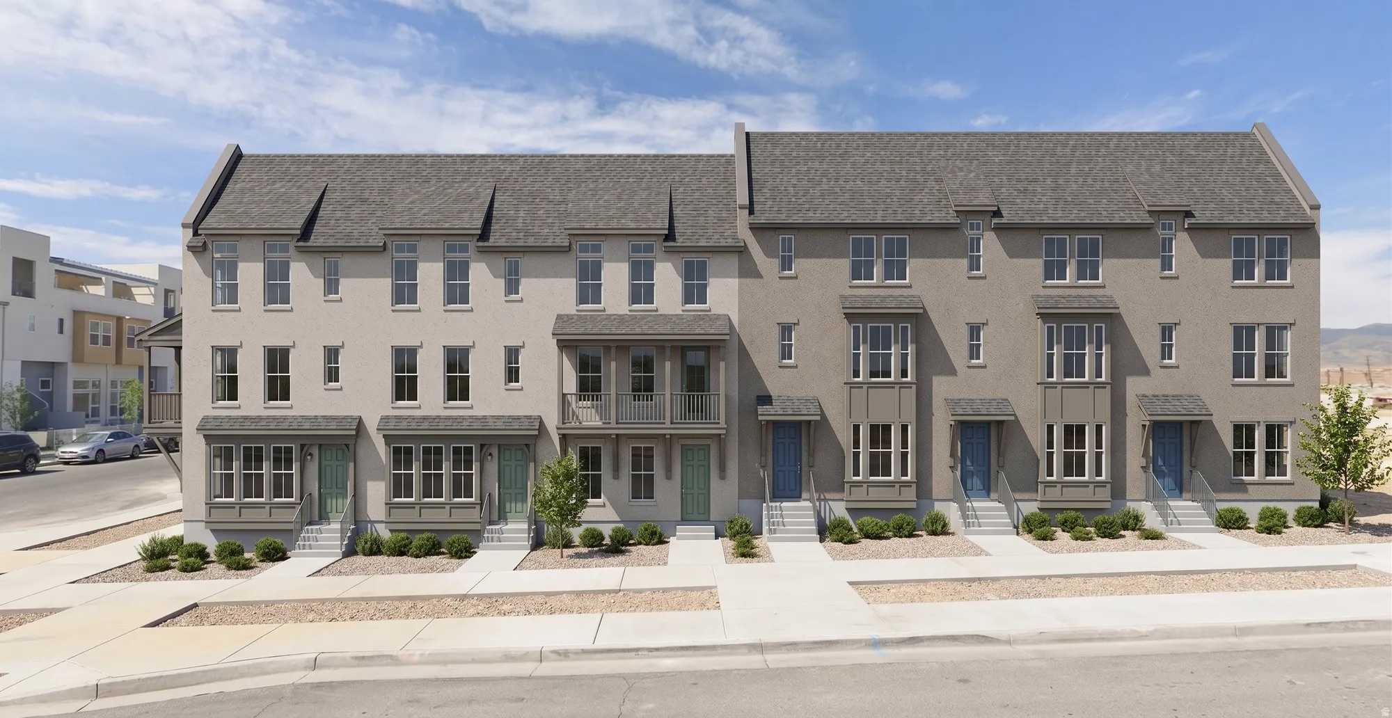 Ready for July move-in! Extremely rare opportunity to own a brand-new Chelsea townhome in one of Downtown Daybreak's most coveted locations, just steps from the Salt Lake Bees Ballpark, America First Square, dining, shopping, entertainment, TRAX access, parks, trails, and year-round events. This 2,201 sq. ft. home features 4 bedrooms, 3.5 bathrooms, a 2-car garage, quartz countertops, LVP flooring, a smart thermostat, full landscaping, and access to Daybreak's award-winning amenities. Ask about rates as low as 2.99% through preferred lender First Colony Mortgage for qualified buyers. Photos may show a similar home. Features, finishes, pricing, incentives, and rates are subject to change. Buyer and buyer's agent to verify all information. Terms and conditions apply. Ask about rates as low as 2.99% through preferred lender First Colony Mortgage for qualified buyers. Photos may show a similar home. Buyer and buyer's agent to verify all information. Photos may represent a similar home. Features, finishes, pricing, incentives, and rates are subject to change. Buyer and buyer's agent to verify all information. Rates as low as 2.99% available to qualified buyers through First Colony Mortgage. Terms and conditions apply.