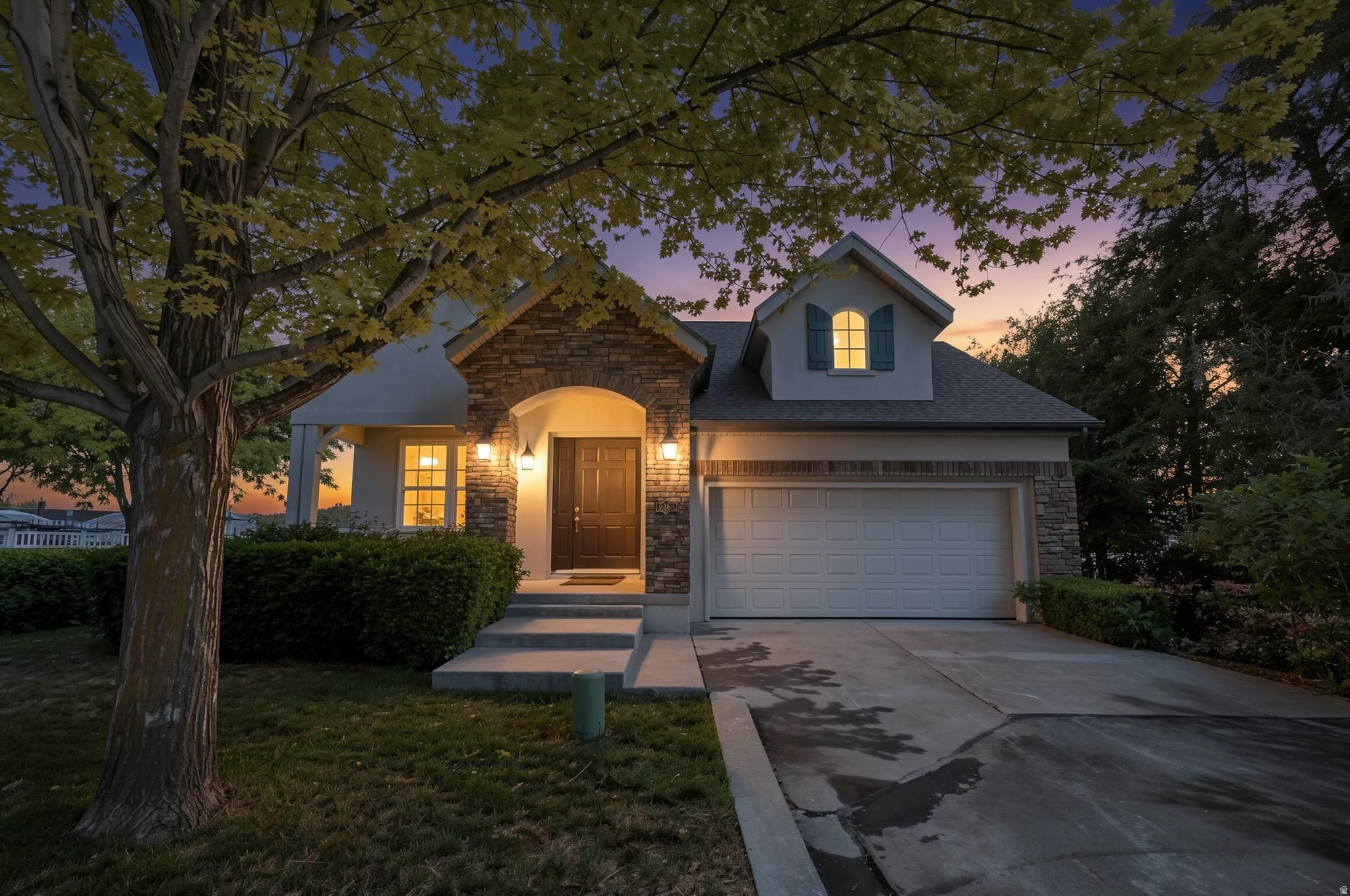 Welcome to this beautifully updated 4-bedroom home located in the Renaissance at Trimble Creek gated community! Recently appraised for more than the list price, this move-in-ready home offers convenient main-level living with the primary suite, an additional bedroom, main-floor laundry, new flooring, fresh paint, updated light fixtures, and new quartz countertops throughout the main level. The spacious primary suite features a private ensuite bathroom and a generous walk-in closet, creating the perfect retreat.  The finished basement expands the living space with two additional bedrooms, quartz countertops, cabinetry, a refrigerator, sink, and ample prep space-ideal for entertaining, hosting guests, or multi-generational living. A convenient cold storage room provides even more functional storage.  Step outside to a peaceful backyard where a stream runs behind the property, creating a serene and private setting. Conveniently located near shopping, dining, parks, and freeway access, this home offers comfort, functionality, and low-maintenance living in a tucked-away, tranquil gated community where you'll enjoy both privacy and convenience.  Square footage figures are provided as a courtesy estimate only and were obtained from county assessor. Buyer is advised to obtain an independent measurement.