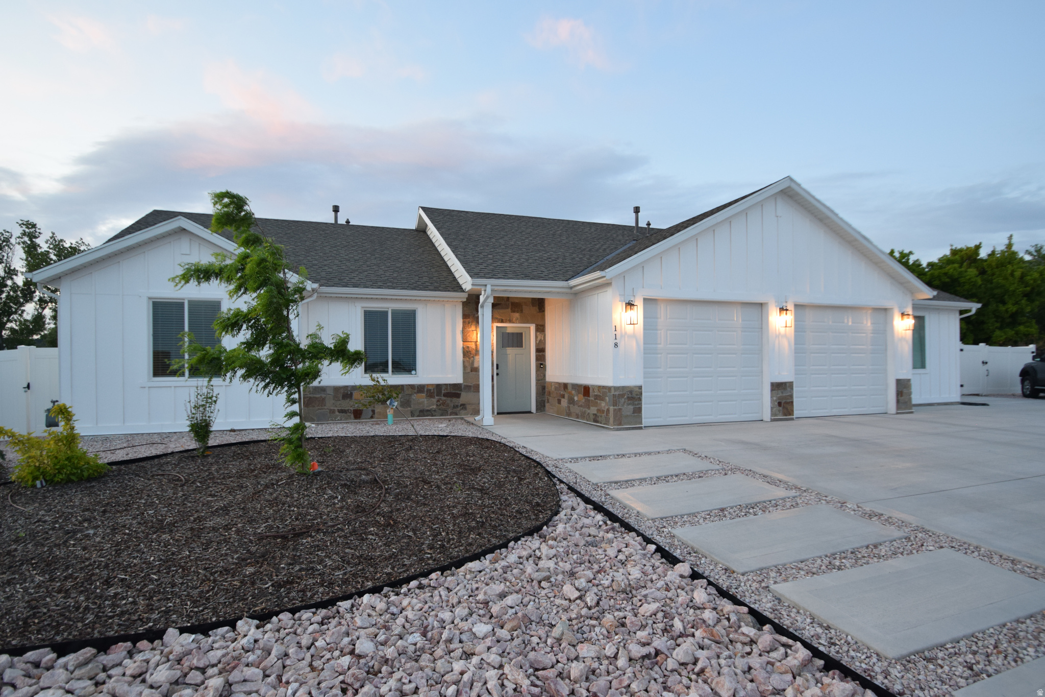 One of a kind * 2 Homes built as 1* 3 Bed 2 Bath on one side(rent is $2350) & 2 bed 2 bath on the other (rent is $1850) * Just over 3 years old * Both sides have their own entrance, fenced yard, laundry, garage, HVAC * Upgrades throughout * Next to city park * Contact Listing agent for more info on how it was built * 2 bed unit is rented and not available to see until agreement is made