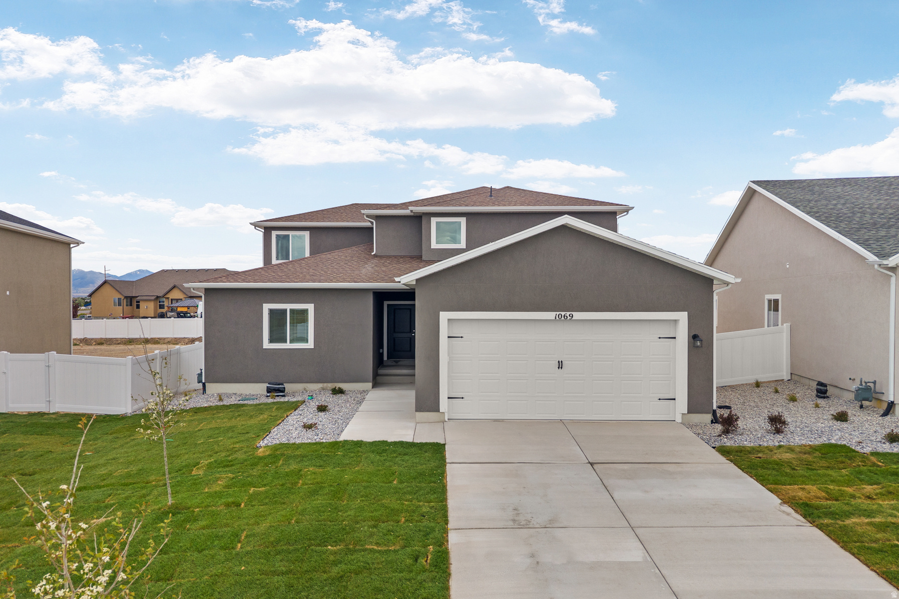 A two-story home that actually has the master bedroom on the main floor! Come see this beautiful brand-new home and brand-new community for yourself!