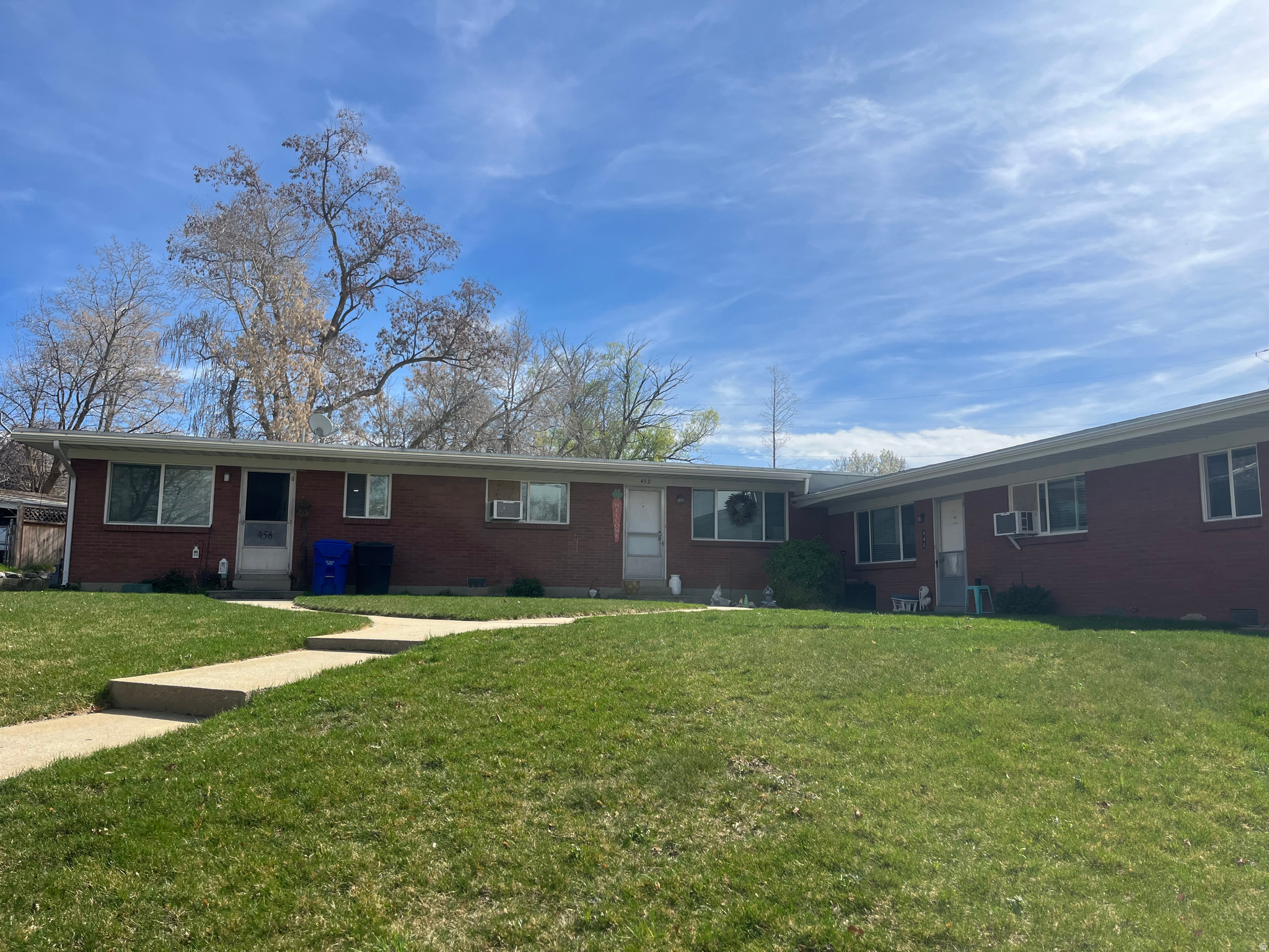 **BIG PRICE IMPROVEMENT**Great investment opportunity.  Red brick 4-plex with high visibility in Bountiful.   2- 2 bedroom 1 bath units and 2- 1 bedroom 1 bath units.  Easy to rent.   Brand new windows.  Clean.   4 car carport.   Large .46 acre lot with lots of potential.  Close to bus lines, shopping and the freeway.  Only 15 minutes to downtown Salt Lake and the airport.   All offers subject to inspection.