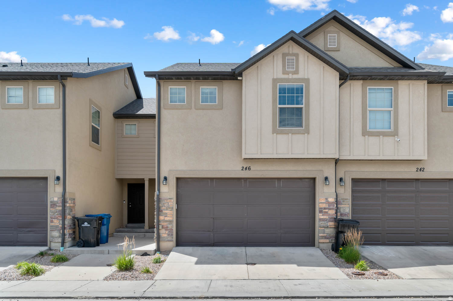 **Available for quick move in**  Spacious 3-bedroom, 2.5-bathroom townhome offering 2,080 square feet in a convenient Spanish Fork location. Recently updated with brand new carpet, new luxury vinyl plank flooring, and fresh interior paint, this home is move-in ready.  The open main floor features comfortable living and dining areas with abundant natural light and a functional kitchen layout. All three bedrooms are located upstairs, including a spacious primary suite with private bathroom and walk-in closet.  The unfinished basement provides excellent storage space or room for a home gym, hobby area, or additional workspace. An attached 2-car garage offers secure parking and extra storage.  Located just minutes from I-15 with quick access to shopping, restaurants, schools, parks, and everyday conveniences.  One year lease with option to renew.  Renter is responsible for all utilities.  No Smoking or vaping allowed. Security Deposit due at signing.  First months rent due two days prior to possession.  Application Fees charged by Zillow.  Renters insurance required. HOA included in base rent.  Resident benefit package $22  HOA Provides:  - Playground  - Snow Removal  - Clubhouse, playgrounds, gym.