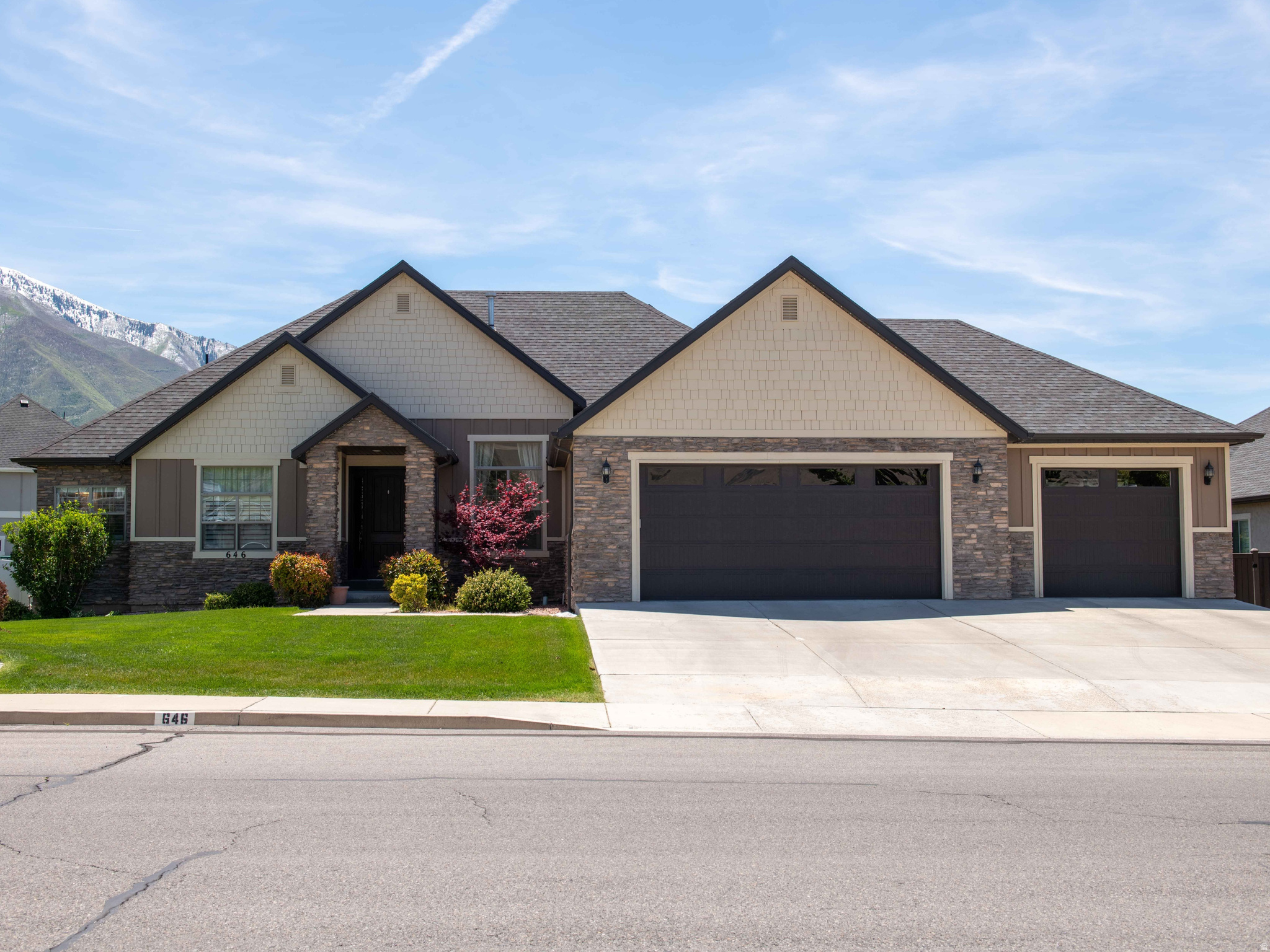 AN ABSOLUTELY STUNNING MAPLETON HOME in very desired EAST Mapleton LOCATION, LOCATION, LOCATION!  Enjoy your dinner on the back deck with incredible views of Maple Mountain or in your open concept kitchen. Don't want any projects? No Problem! This home is MOVE IN READY, just unpack and relax in the theater room right after your workout in the exercise room! Hate to exercise? No Problem! Turn the extra room into a craft room but don't even think about using it as a storage, you already have an incredible storage room under the garage with enough space for all the holiday decor. This home is truly stunning and READY FOR YOU! P.S. the basement has plumbing for a second kitchen!!