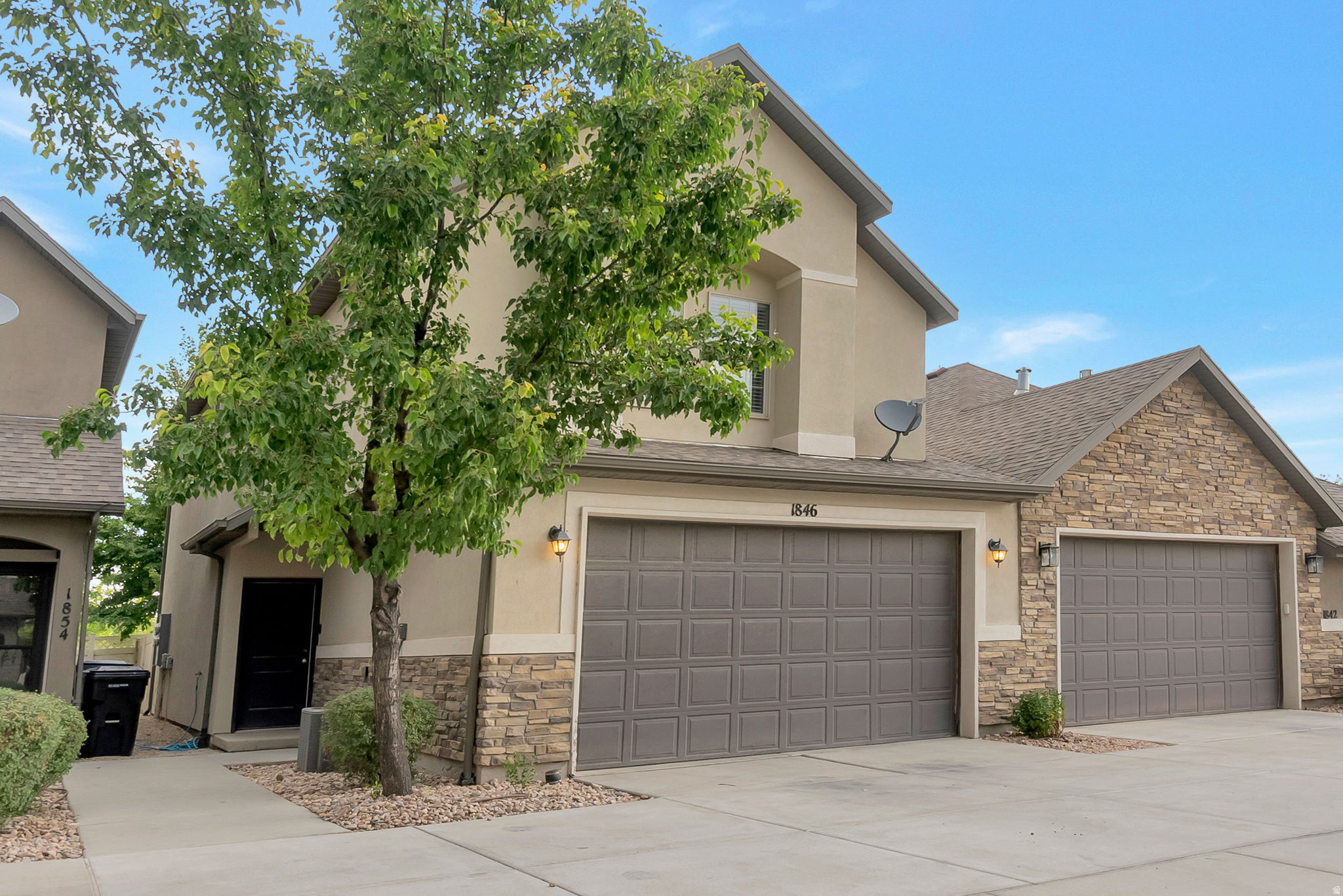 Conveniently located townhome in Woods Cross! Features include a spacious main floor, complete with a convenient half-bathroom and an open layout that flows seamlessly from the kitchen to the living space. Enjoy the hardwood floors, granite countertops, tile backsplash, and 9-foot main floor ceilings. The primary suite has vaulted ceilings, a large bathroom, and 2 additional spacious bedrooms upstairs. The attached 2-car garage and generous storage throughout the home provide ample space for all your needs. Located in a desirable community with access to parks, playgrounds, and a community pool. Enjoy being just minutes from downtown SLC, the Airport, Station Park, and only a short walk from the scenic Legacy Parkway Trail that is perfect for biking, running, or walking. Sq footage figures and all information are provided as a courtesy estimate only. Buyer and Buyer's agent is advised to obtain an independent measurement.