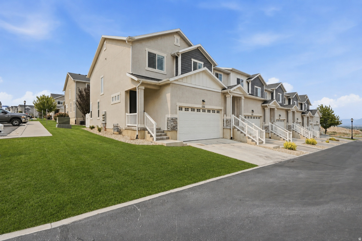 Beautifully updated Herriman townhome on a premium corner lot! This move-in-ready home has been thoughtfully refreshed with new luxury vinyl plank flooring, new carpet, and fresh paint throughout, creating a bright and modern feel. Additional updates include updated lighting and designer touches that make this home stand out from the rest. The fully finished basement provides valuable additional living space and features a full bathroom, making it perfect for guests, a family room, or a home office. Enjoy added peace of mind with a radon mitigation system and water softener already installed. Plantation shutters throughout add timeless style and functionality. Outside, you'll love the private fenced backyard, ideal for relaxing or entertaining, along with the convenience of nearby guest parking. Combining quality updates, a desirable location, and exceptional value, this is one of the most upgraded townhomes you'll find in the community.