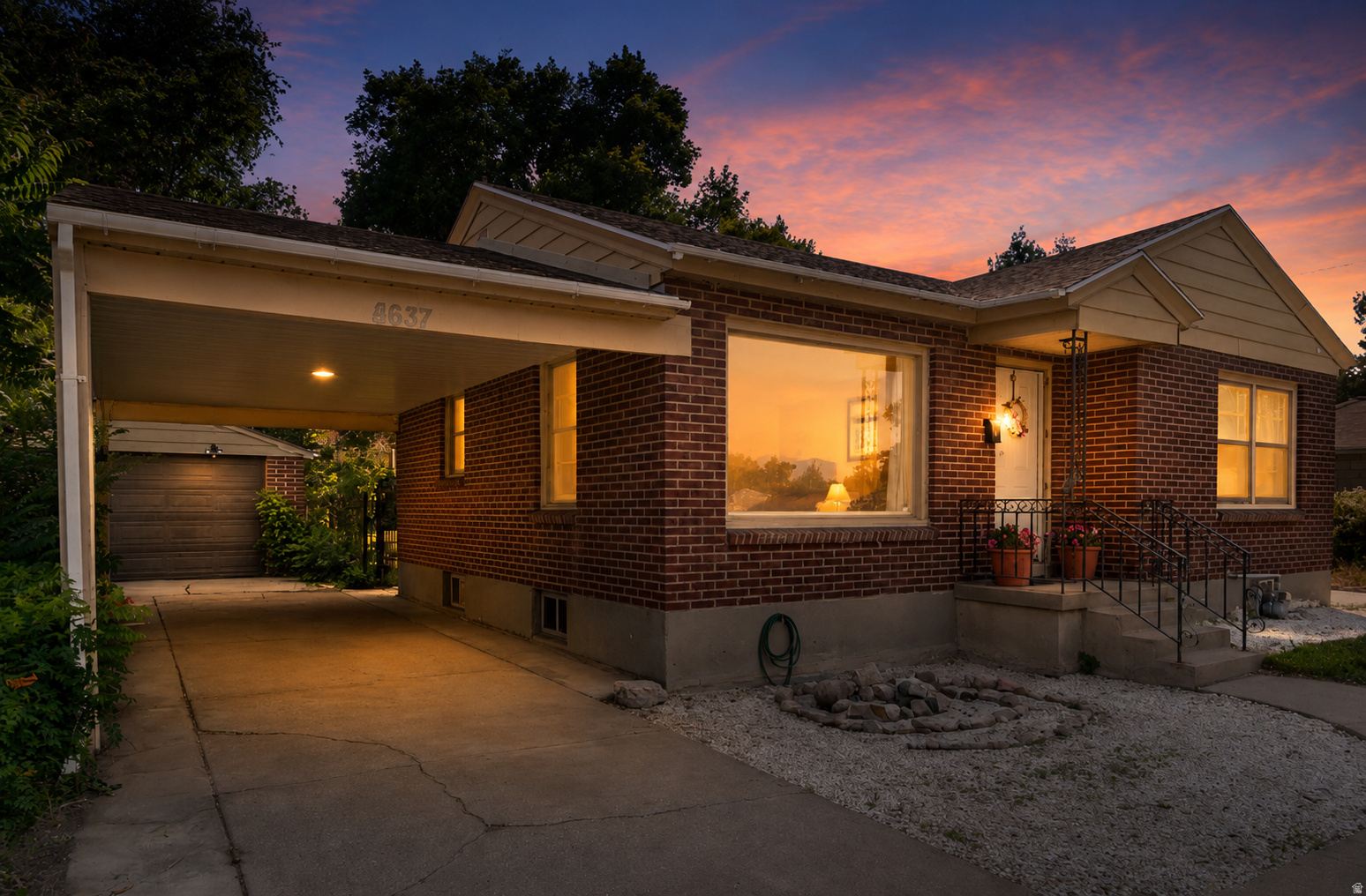 Welcome home to this charming all-brick rambler nestled on a quiet street in one of Magna's established neighborhoods. Built in 1953 and lovingly maintained over the years, this home offers timeless character, generous living spaces, and endless potential to make it your own. Natural light fills the main level where large picture windows frame beautiful mountain views, while the spacious kitchen overlooks the private backyard, creating the perfect spot to enjoy your morning coffee as hummingbirds visit the feeders or watch the changing seasons through the mature trees. Downstairs, the expansive family room with a cozy fireplace provides plenty of space for movie nights, game days, entertaining, or overnight guests, with room to create an additional bedroom, office, or hobby space if desired. For buyers looking to add their own personal touches, the original red maple hardwood flooring remains beneath the main level carpet, offering an exciting opportunity to restore a classic feature. Step outside to discover a backyard complete with mature shade trees, space for gardening, and two young peach trees producing delicious Red Haven and Lemon Elberta peaches. This space is perfect for relaxing or hosting family and friends. Located in an established neighborhood with a true small-town feel, this home offers the perfect balance of peaceful living and everyday convenience. Enjoy nearby parks, schools, and the Magna Fitness & Recreation Center, with Mountain View Corridor just 5 minutes away, Salt Lake City International Airport only 10 minutes away, and downtown Salt Lake City just 15 minutes from home. A home full of character, space, and opportunity that's ready for its next chapter. Most of the photos have been virtually staged to help buyers visualize the property's potential.