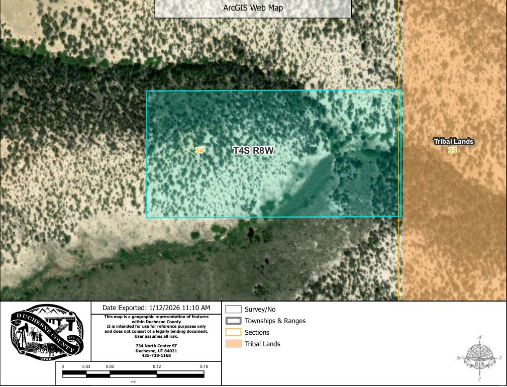 This one is south of the Strawberry Pinnacles and lies between Timber Canyon and Avintaquin Canyon. There is not an insurable access or a road.  It is in the mountains south of Fruitland and there are no utilities available. It is very private and borders Tribal land.  This is a tough one!