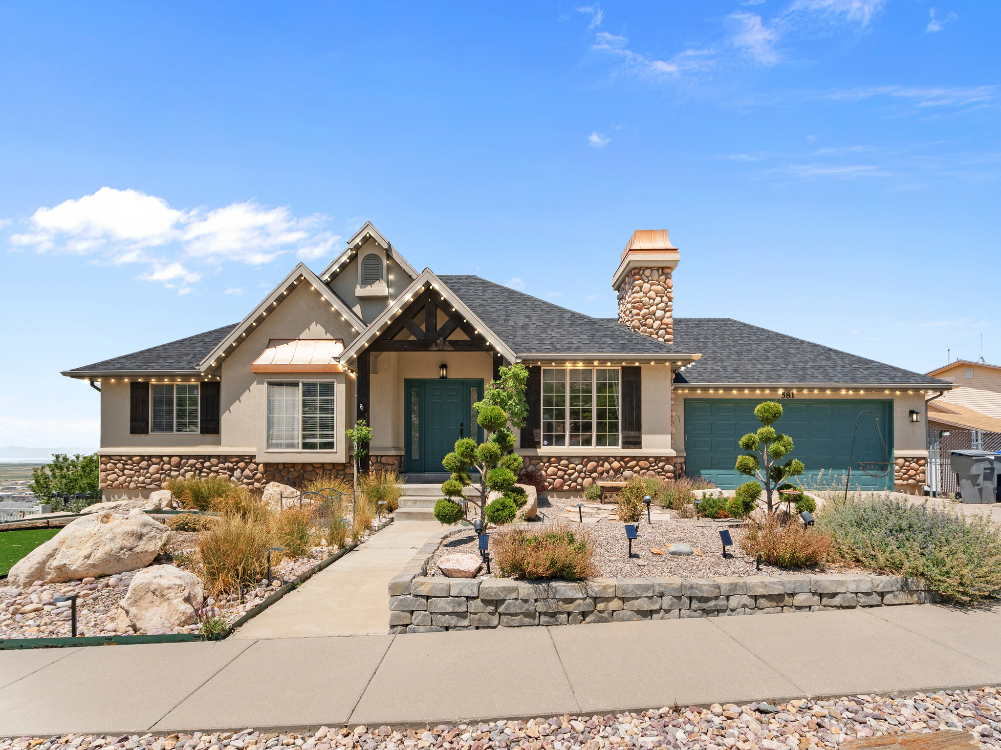 Incredible find in the heart of North Salt Lake!  This beautiful home with wonderful views has been well maintained and consistently cared for over the years.  New carpet installed in parlor and third bedroom in 2026, new water heater in 2025, new roof in 2024, new kitchen added downstairs as well as new appliances in 2025, upstairs den could be a sixth bedroom and so much more!  Downstairs is fully equipped to serve as a separate apartment (additional approvals may be required from NSL...Buyer to verify).  Great theater room and various hidden gems throughout the home.  Backyard is fully equipped with an incredible fish pond and water features.  Wonderful way to relax! Buyer to verify all information.  Square footage and additional details provided from Davis County records.  Please provide 24 hours notice for showings.