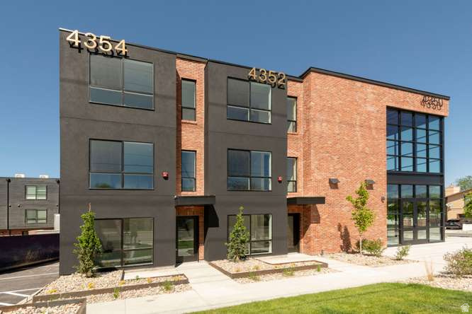 Discover this stunning, brand-new end unit townhome in the desirable Millcreek neighborhood. Largest most premium unit in the community with the best obstruction mountain views! Featuring extremely high-end finishes throughout, this elegant residence offers modern luxury at its finest. The spacious and thoughtfully designed layout includes stainless appliances, mini split air control, premium flooring and oversize windows that flood the home with natural light. The beautiful brick and hardie board exterior adds to the home's curb appeal and durability. Residents will enjoy community amenities of pickleball court and a secluded park, perfect for outdoor entertaining and active living. Located in a great neighborhood with convenient access to local restaurants, stores, parks, ski resorts, downtown and excellent schools, this home is perfect for those seeking style, comfort, and a vibrant community. Don't miss the opportunity to own this exceptional property in one of the area's most sought-after location. See our 3d walk through and other info at: brickworksatmillcreek.com/floor-plans/