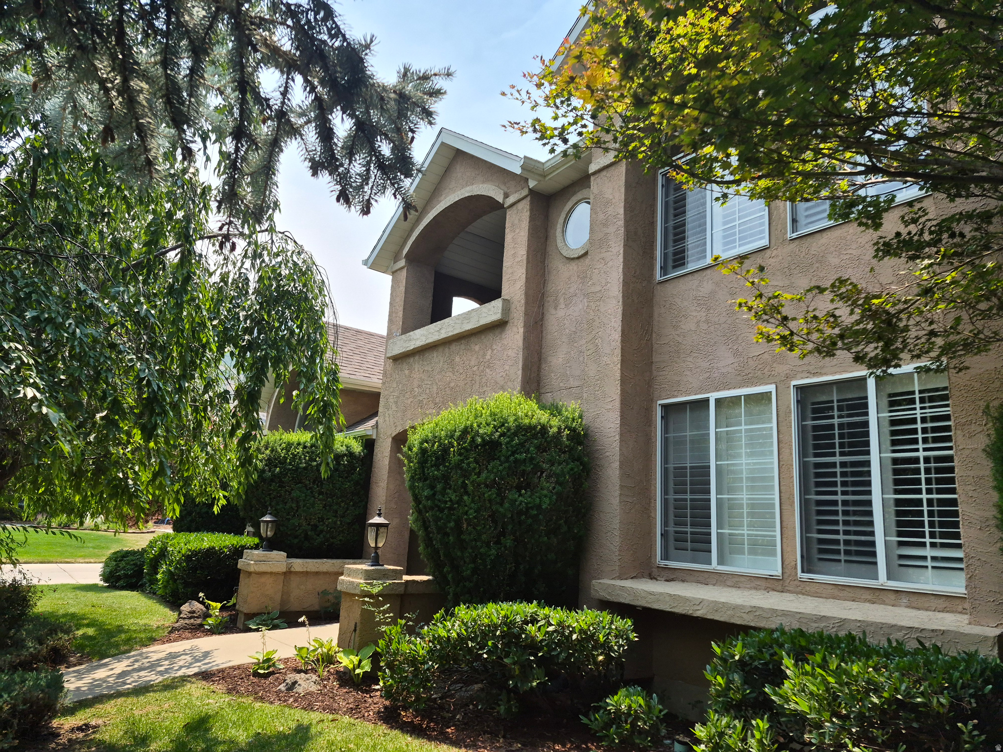 Once you see this home, you will want to make it your own. Rarely does a home become available in this East Bench neighborhood of Hidden Oaks. The large kitchen is updated and has a large island and  double oven and plenty of cabinet space. The backyard is to die for. You will enjoy many serene afternoons and evenings in your private oasis. It is near everything and just minutes from world-class ski resorts, country club is just a short walk away, hiking and biking trails, restaurants, and major conveniences. A very low monthly HOA that includes access to a pool, kiddie pool, park, pickleball, racketball and tennis court.  This home is on a very quiet street, and far enough away from the pickleball courts that you do not hear them. Shed has electricity which would make a good craft/workshop area. The garage has a lot of shelving and cabinets and a 2nd fridge which will all stay, and EV Charging