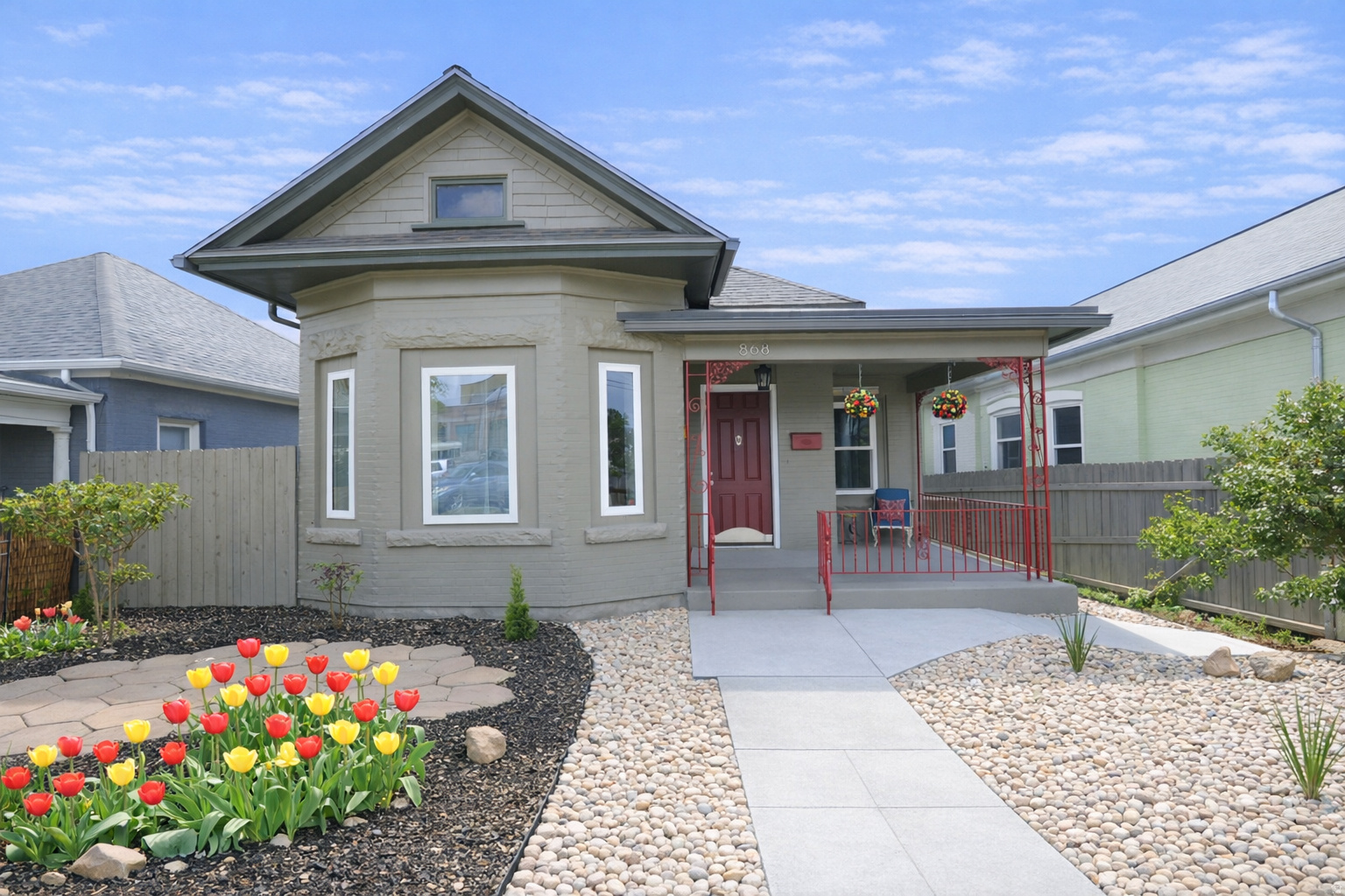 Move in perfect. Lots of parking. No maintenance surprises. Turnkey. Updated electrical service. Classy and elegant new light fixtures. Up-to-date plumbing. Tankless water heater. New plumbing fixtures. Large garden tub in primary bathroom. High-efficiency furnace. Architectural shingles. Elegant interior features. Secluded and fully-fenced yard. Paver patios in front and back. 10 foot ceilings on main floor. 2 full kitchens one up, one down. Both kitchens have gas ranges, dishwashers, large sinks, and refrigerators. Main floor has a built-in microwave. Wine cooler under cabinet in main floor kitchen plus stainless steel counter-depth refrigerator and 42"-48" wall kitchen cabinets. Beautiful white quartz countertops on main floor with a large 33-inch sink. Basement with a stainless-steel hood. Granite countertops in basement.  2 laundry rooms (a rare feature!) one up, one down. 4 total bathrooms. 2 bedrooms on main floor with en-suite bathroom, plus an additional half bath on main for guests and a full bath downstairs. Awesome finished basement for recreation and entertainment. Basement includes a full bathroom and full kitchen plus a large bonus storage room with closet that would make a great office or flex space. Perfect highly-sought location for everything: University of Utah. 9th and 9th, Downtown Salt Lake City, Salt Lake Clinic, McGillis School, Judge Memorial, East High School, Bryant Middle School, Salt Lake Regional Medical Center (Holy Cross,) Trolley Square. Short walk to Trax. Great shopping and dining nearby. Lot includes a large private parking area in back for up to 4 cars. Additional convenient public parking in front. Low maintenance yard, Xeriscape with pavers, stones and mulch.