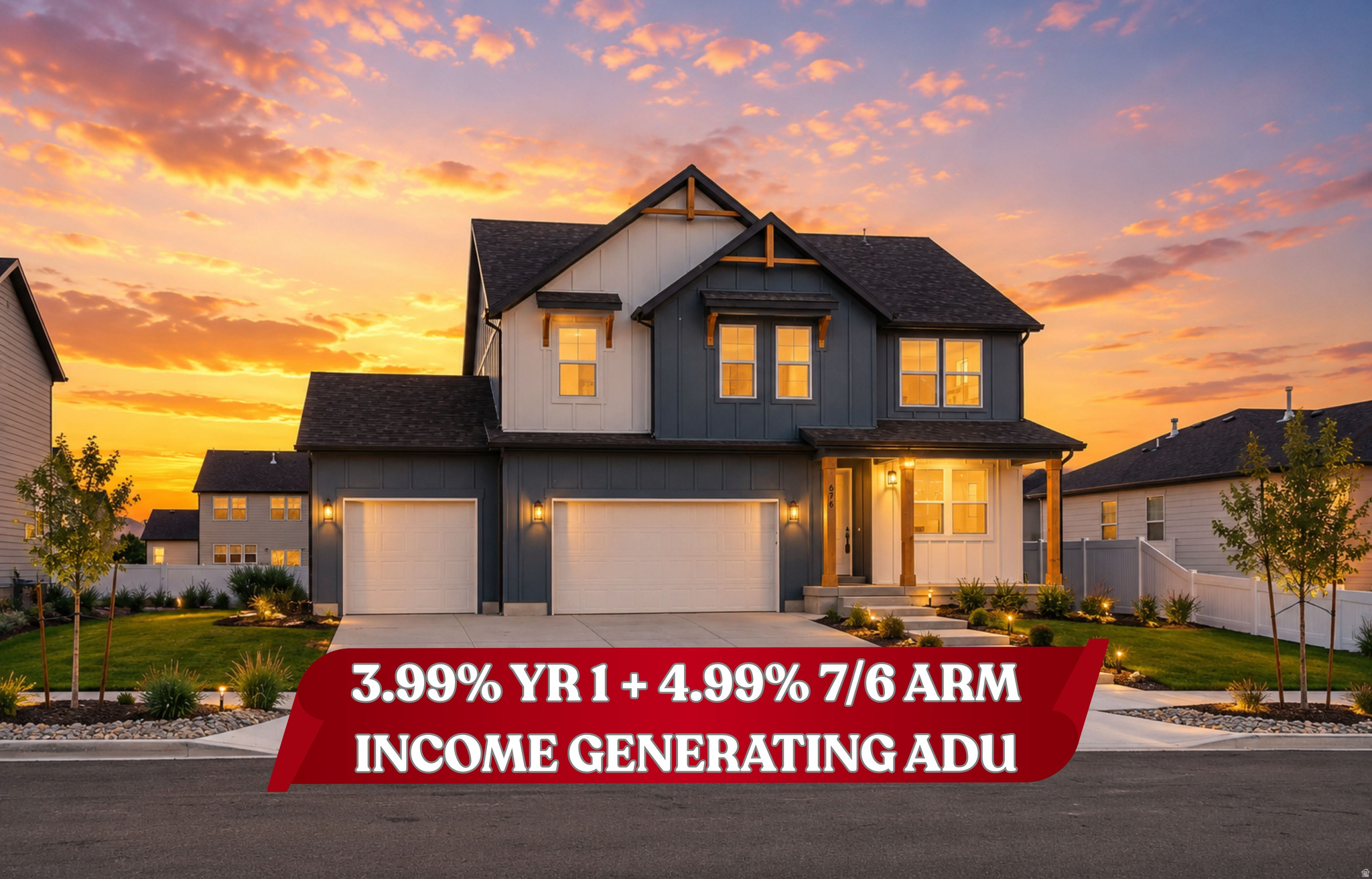 Open House meeting point at Model Home - 917 W Columbia Ct, Riverdale. !! 7 Year ARM at 4.99% with a 1 year temporary buy-down to make it 3.99% 1st year - Disclaimer Below !! Open House check in at 917 W Columbia Ct, 84405 UT RIverdale. $214,975 worth of upgrades in this home - Welcome to effortless elegance in the highly coveted Riverside Estates-a serene, golf-course-adjacent community where refined living meets everyday convenience. You'll love the ADU to cushion your income or allow for multi-generational living! This stunning Alpine two-story floor plan, one of Fieldstone Homes' most sought-after designs, offers a rare opportunity to step into both instant equity and elevated living. Thoughtfully designed for both grand entertaining and comfortable daily life, this home features a fully finished basement, 5 generously sized bedrooms, 5 beautifully appointed bathrooms, 2 expansive family rooms, and a versatile loft space. Soaring vaulted ceilings, an abundance of oversized windows, and natural light throughout create a bright, open atmosphere that feels both luxurious and inviting. The heart of the home is the chef-inspired gourmet kitchen, showcasing an oversized quartz island, premium quartz countertops, double wall ovens, a gas range, and a vented hood-perfectly blending function and style. Situated on a spacious lot, the home also offers a three-car garage and a 12-foot RV pad, providing both convenience and flexibility. Designed with entertaining in mind and upgraded at every turn, this residence reflects over $214,000 in curated enhancements-an exceptional value rarely found in today's market. With shopping and dining just minutes away, this location delivers the ideal balance of tranquility and accessibility. Visit the community model to experience the same Alpine floor plan and see firsthand why this home is truly special. Photos represent the same floor plan and may not reflect the exact finishes of this home. Landscaping was a rendition from AI. Schedule your private showing today and ask about exclusive preferred lender incentives. Completion End of September. *Interest Rate Disclaimer: The rate is based on 780 credit with 10% down.  We will charge buyer 1 point to get this rate.  Please call us if you have any questions regarding promo.*