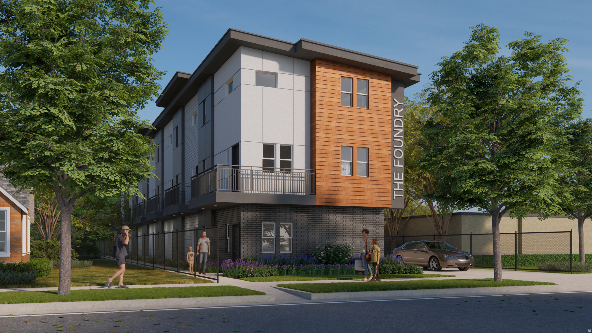 Experience living at The Foundry, a new construction townhome community located in the heart of Logan featuring steel siding, brick accents, and black exterior window frames. Each unit offers a maintenance-free lifestyle, allowing you time to enjoy the  walkability to downtown shopping and local dining. The open-concept main level has a spacious great room and a deck to enjoy the views and all units have 2 beds/1.5 baths and a 2 car garage.  Upgrades include granite countertops, LVP flooring and tiled bathrooms.  Square footage figures are provided as a courtesy.  Buyer is advised to obtain an independent measurement.