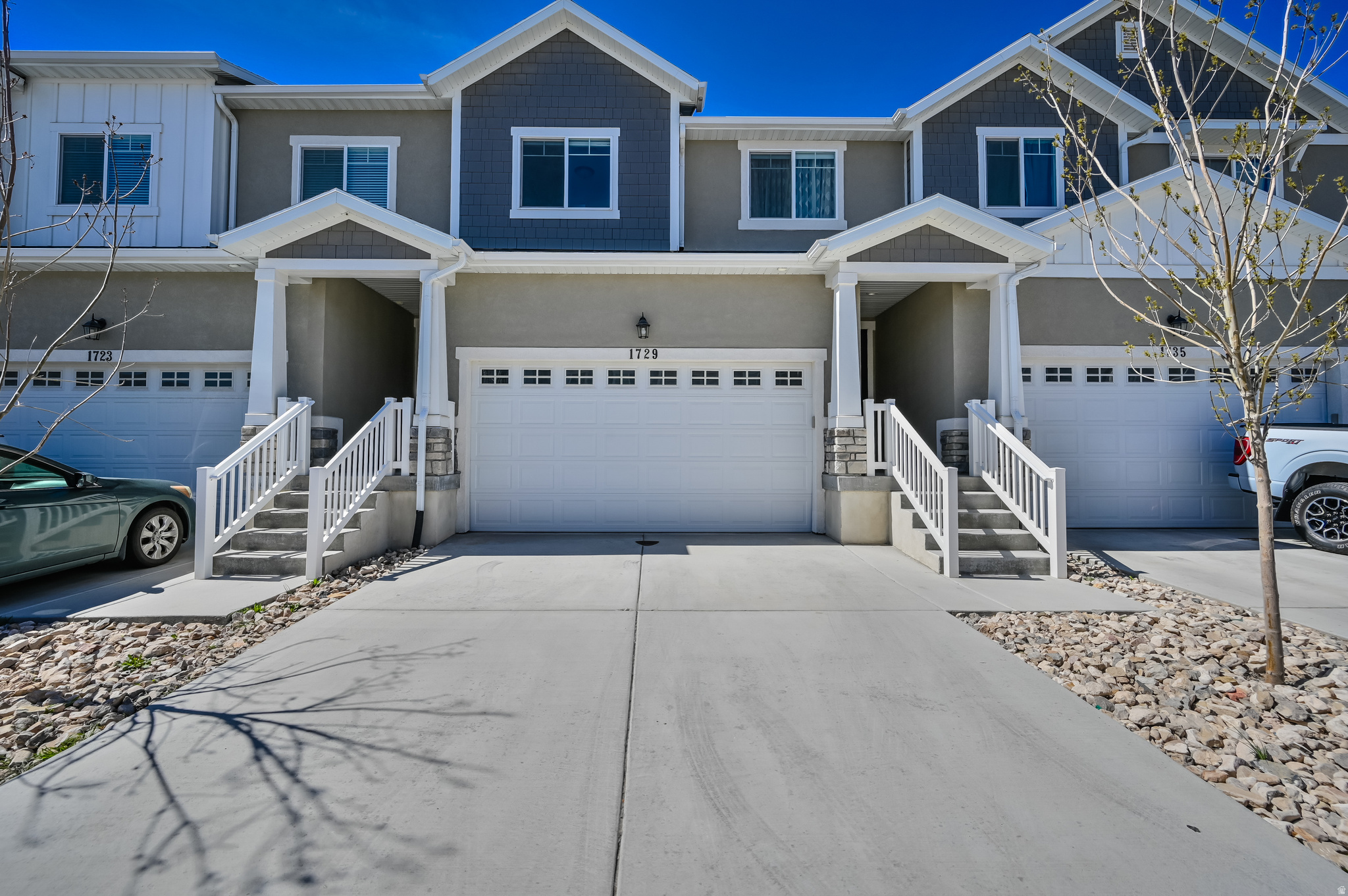 **AVAILABLE AUGUST 21, 2026** Updated middle row townhome located in The Exchange. Main level features tall ceilings, updated with the nicest real hard wood floors you'll ever see, and a half bathroom. Kitchen features large island with quartz countertops, upgraded backsplash, stainless steel appliances, gas range, and dining room with open shelving. 3 bedroom, 2 bath, and laundry room on upper level. Unfinished basement that can be used as storage or at home gym. Open backyard that's near parks, clubhouse, pool, and pickle ball courts. Minutes away from the heart of Silicon Slopes, allowing commuters fast access to the I-15 corridor. Washer and dryer are included. Tenant will be responsible to pay for gas, electricity, renters insurance, water, sewer, and trash. If desired, tenants are responsible for internet and cable. For additional requirements, please visit: https://actionteamutah.com/requirements-for-renters