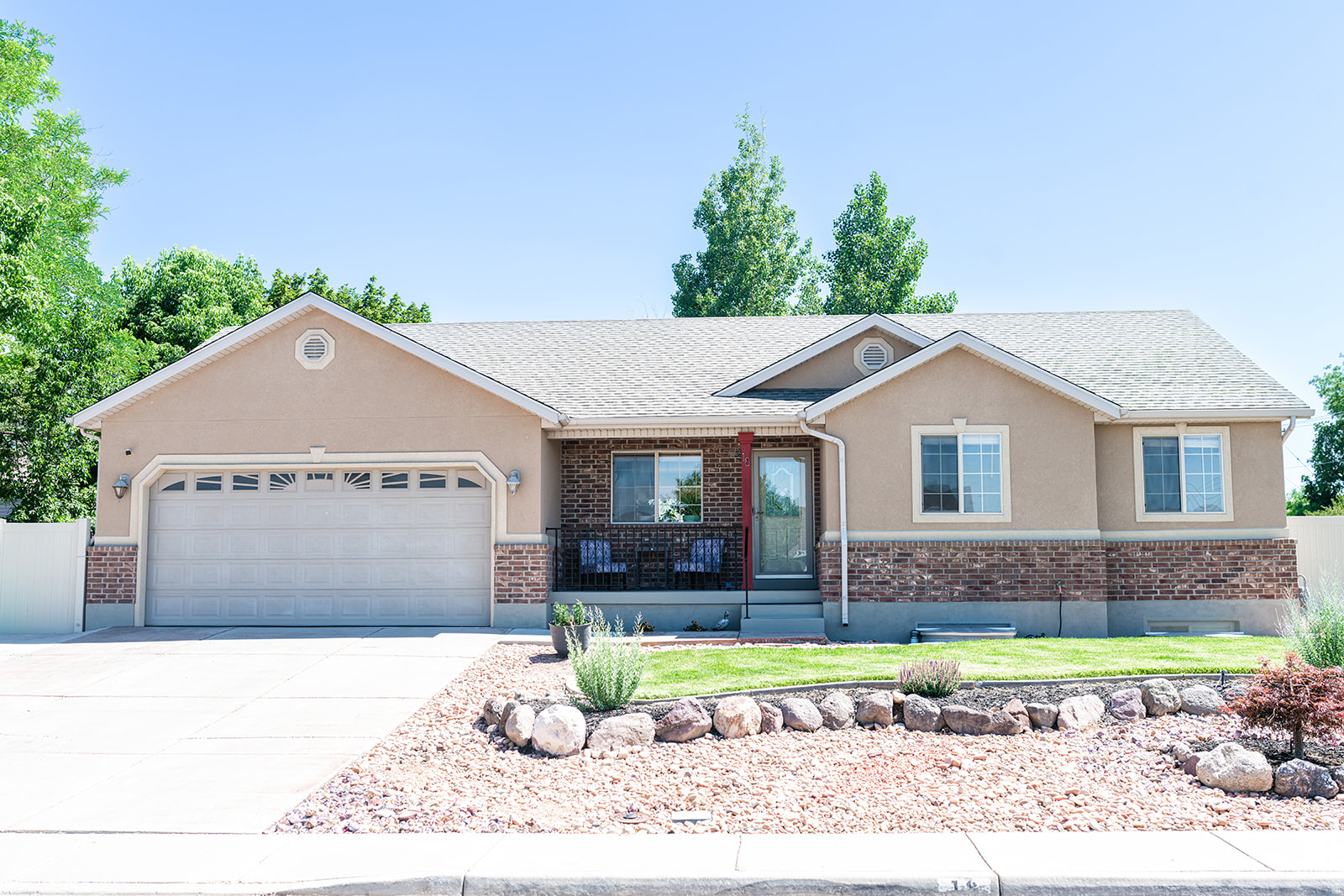 Turn Key ready on an amazing corner lot! Just minutes from 1-15 and main street, this home has been carefully kept up and maintained to the highest degree just waiting for you and your family to enjoy. There is lots of flex space with an beautifully landscaped yard and RV parking!. It is ready for you to enjoy relaxing evenings on the patio or at the fire pit/seating area. It is energy efficient with solar panels on a brand new roof with a back up battery in the garage. The interior has a fresh coat of paint, new carpet, and vaulted ceilings with lots of windows to let in all the light. The walkout basement with dry bar and mini fridge are set up for all your game nights or additional living quarters! Sellers are leaving kitchen & laundry appliances, mini fridge, patio furniture and fire pit to help you get started enjoying your new home even sooner! Contact Kelly today for a private showing!