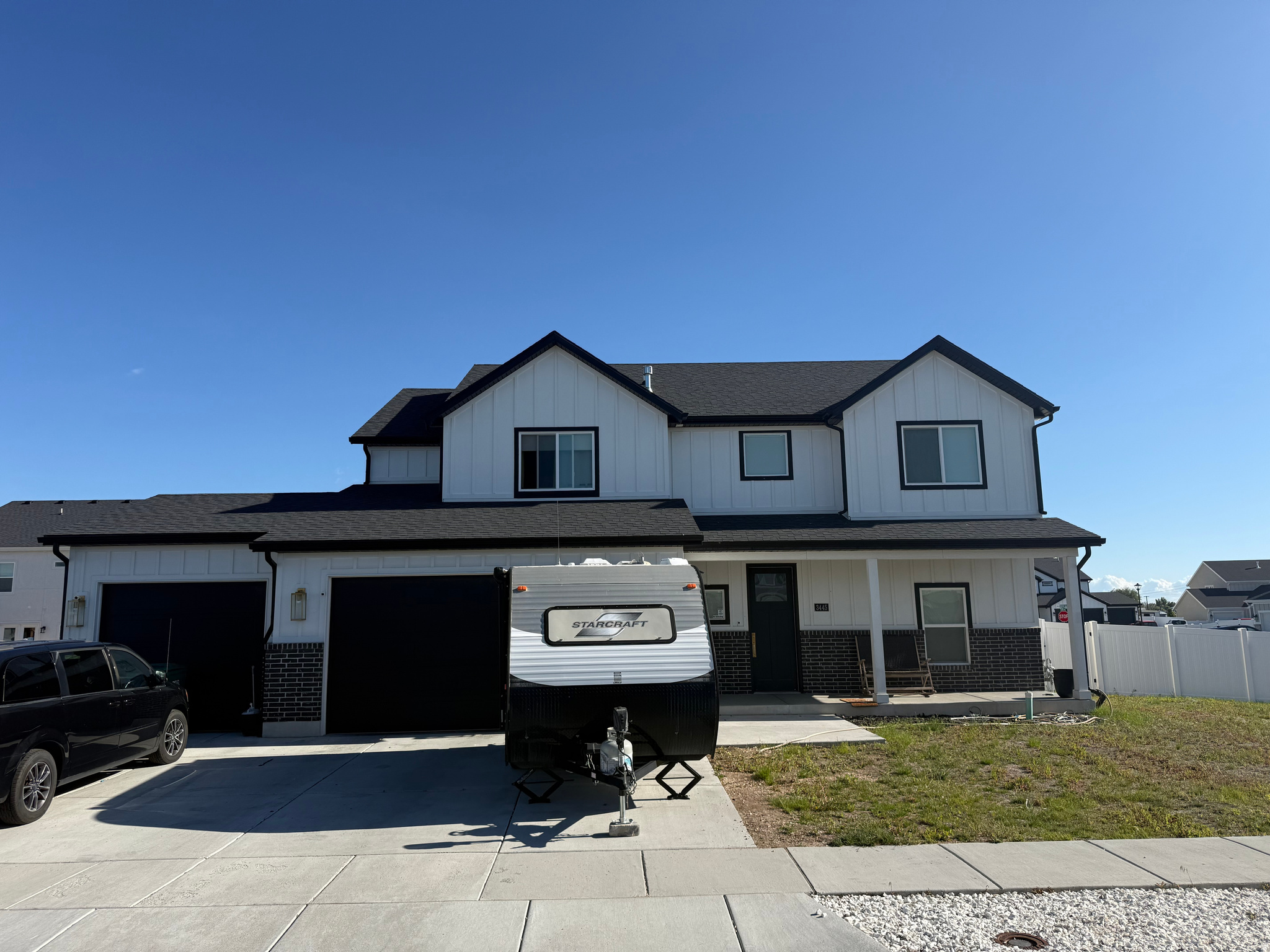 NO SHOWINGS UNTIL THE OWNER IS MOVED OUT (June 3rd). Built in 2021 and packed with upgrades, this beautiful two-story home offers style, space, and convenience. The main-level primary suite provides the ease of main floor living, while upstairs features four additional bedrooms and a second family room. With family rooms on both levels, there is plenty of room to entertain, relax, and spread out. Move-in ready and designed for modern living, this home checks all the boxes.