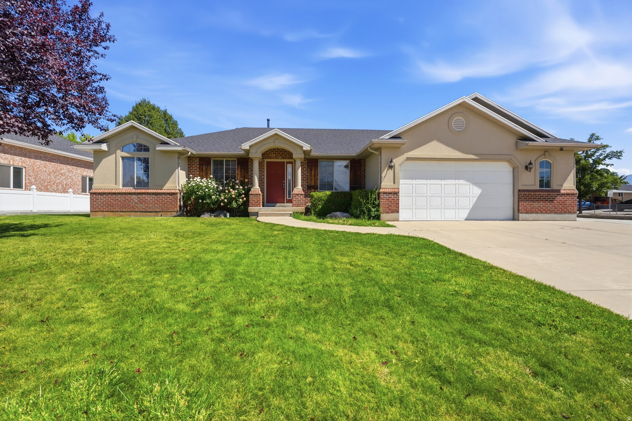 Welcome to the spacious rambler offering 3459 square feet of comfortable living space and a new roof!  This home sits on a generous .35 acre lot. Featuring 5 bedrooms and 3 full bathrooms, with a layout designed for both everyday living and entertaining. Enjoy an open great room, formal living room and large primary suite with a large walk-in closet. The basement has ample storage space and is already plumbed for a future mother-in-law apartment, creating flexibility and potential. Step outside to a large covered deck & patio with ceiling fans and electricity, perfect for relaxing or hosting gatherings. The backyard includes a spacious fenced garden area w/ large out building & workshop/shed for hobbies, garden supplies, and extra storage. Functionality & outdoor living in one home! ***This public property is available for sale, lease, or joint venture. Offers may be made to the local government entity Syracuse City Corp. The local government entity will approve the final real estate purchase contract in a public meeting. For more information, call the Young Real Estate Team. 801-897-2662.***