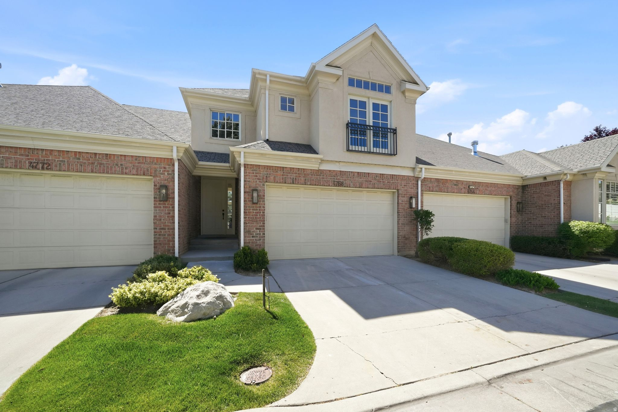 Welcome to premier living in the heart of Millcreek! This stunning townhome has been entirely updated from head to toe, delivering an exquisite blend of luxury, convenience, and custom craftsmanship. Step inside to find soaring high ceilings and an abundance of natural light showcasing modern-traditional woodwork and premium solid-core 8-foot doors with elegant crown molding throughout. The brand-new designer kitchen and beautifully updated bathrooms are showcase pieces, complete with high-end tile floors, custom tile showers, and a spa-like freestanding soaking tub. Seamlessly transition to the outdoors with two private patios or enjoy the highly desirable walk-out basement that leads directly to your yard-which is impeccably maintained for you by the community association! Nestled in an unbeatable, highly sought-after Millcreek location, this turn-key property offers zero-maintenance luxury.   Completely updated head-to-toe, modern-traditional woodwork, 8' solid core doors with crown molding, high ceilings, custom tile showers/baths, freestanding tub, 2 patios, walk-out basement, HOA-maintained yard, premier location. Starting bid: $649,900. Schedule your showing today!