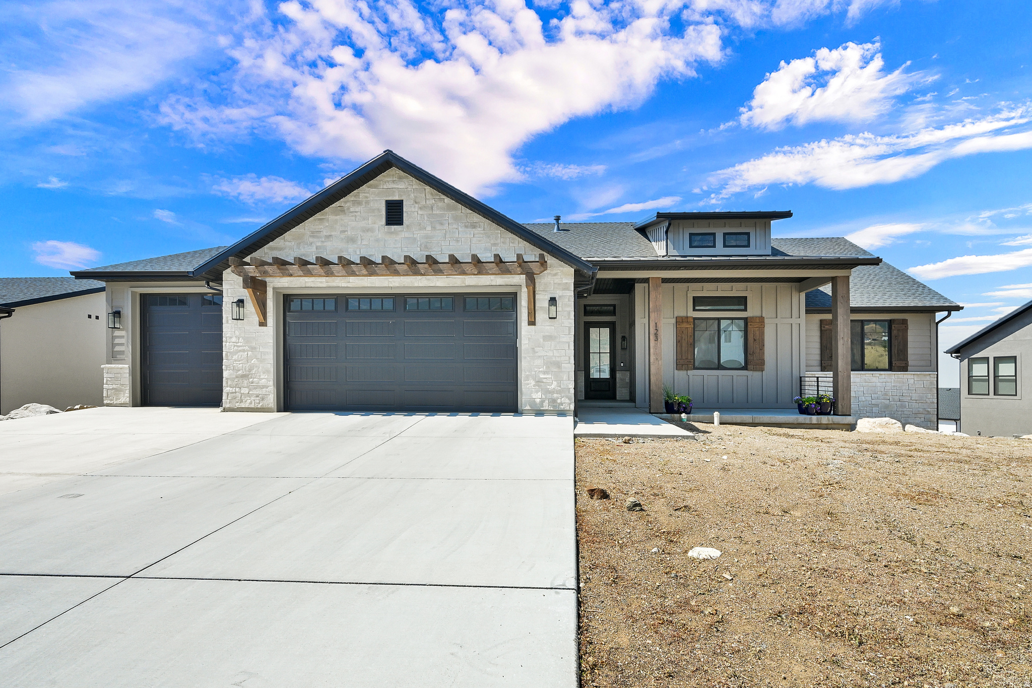 This is the one! Built by RW Custom Homes in 2023, the owners put in an apartment in the basement with a separate walk out entrance. Best lot in the subdivision sitting on .47 acre with unobstructed views in all directions. You will fall in love with the functional, open floor plan. Large windows bring in lots of natural light and showcase the gorgeous view! Upgrades through out even since the purchase, this home is very well maintained, like new and ready for you to move in.  Convenient to schools, shopping and a short drive to the freeway. Come and see it today.