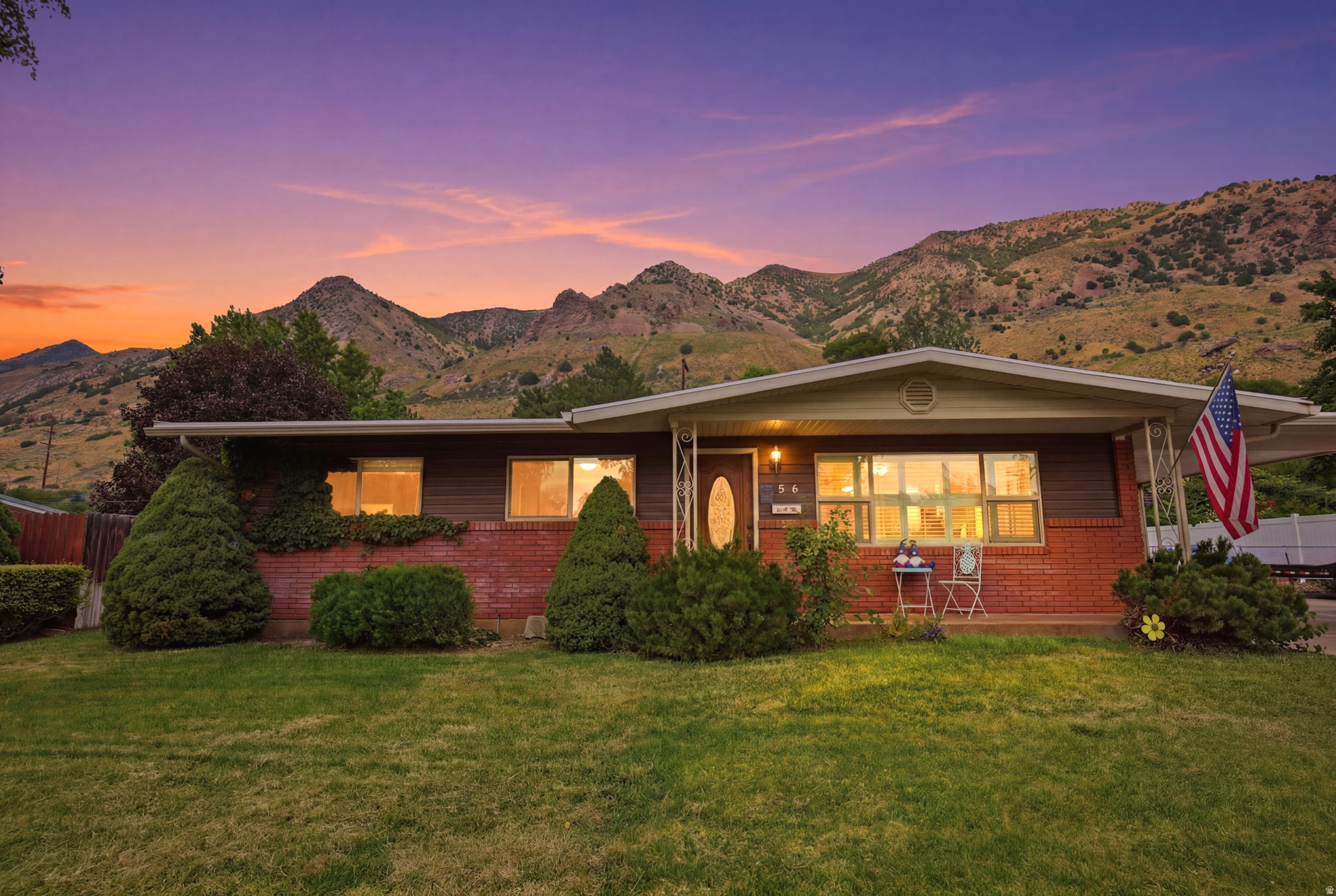 Welcome home to this charming 5-bedroom, 2-bathroom rambler nestled against the mountains, offering beautiful mountain views and a peaceful setting. This warm and inviting home features a functional floor plan with a fully finished basement, providing plenty of space for family, guests, a home office, or hobbies. The finished lower level offers additional living and entertaining space, giving you the flexibility to fit your lifestyle. Enjoy relaxing indoors while taking in the scenic surroundings, or step outside to appreciate the natural beauty right in your own backyard. The mountain backdrop creates a serene atmosphere that's hard to find. With its comfortable layout, cozy feel, and picturesque location, this home offers the perfect blend of space, charm, and everyday convenience. Don't miss the opportunity to make this inviting rambler your own-schedule your private showing today! Square footage figures are provided as a courtesy estimate only and were obtained from appraisal/county records.  Buyer is advised to obtain an independent measurement.