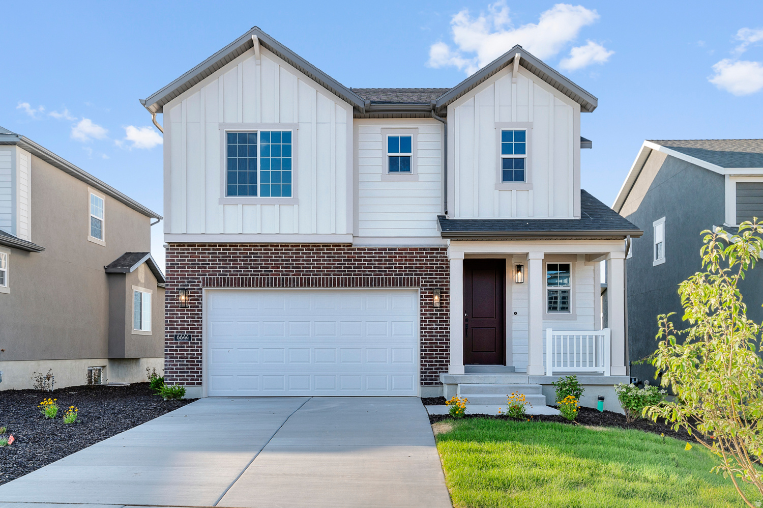 Come see this beautiful brand new Parksdale cottage home, where charm meets modern convenience, all in a great master planned community! Featured in this home you will find a beautiful kitchen with stylish white laminate cabinets, quartz countertops, and stainless steel gas appliances. Enjoy durable laminate hardwood, tile, and carpet flooring throughout. Other highlights include can lighting, energy-efficient features, a tankless water heater, and a wood stair railing. The owner's bathroom offers cultured marble shower surrounds and striking black matte hardware, all accented by two-tone paint and Craftsman-style base and casing. Includes full yard landscaping for easy care maintenance!