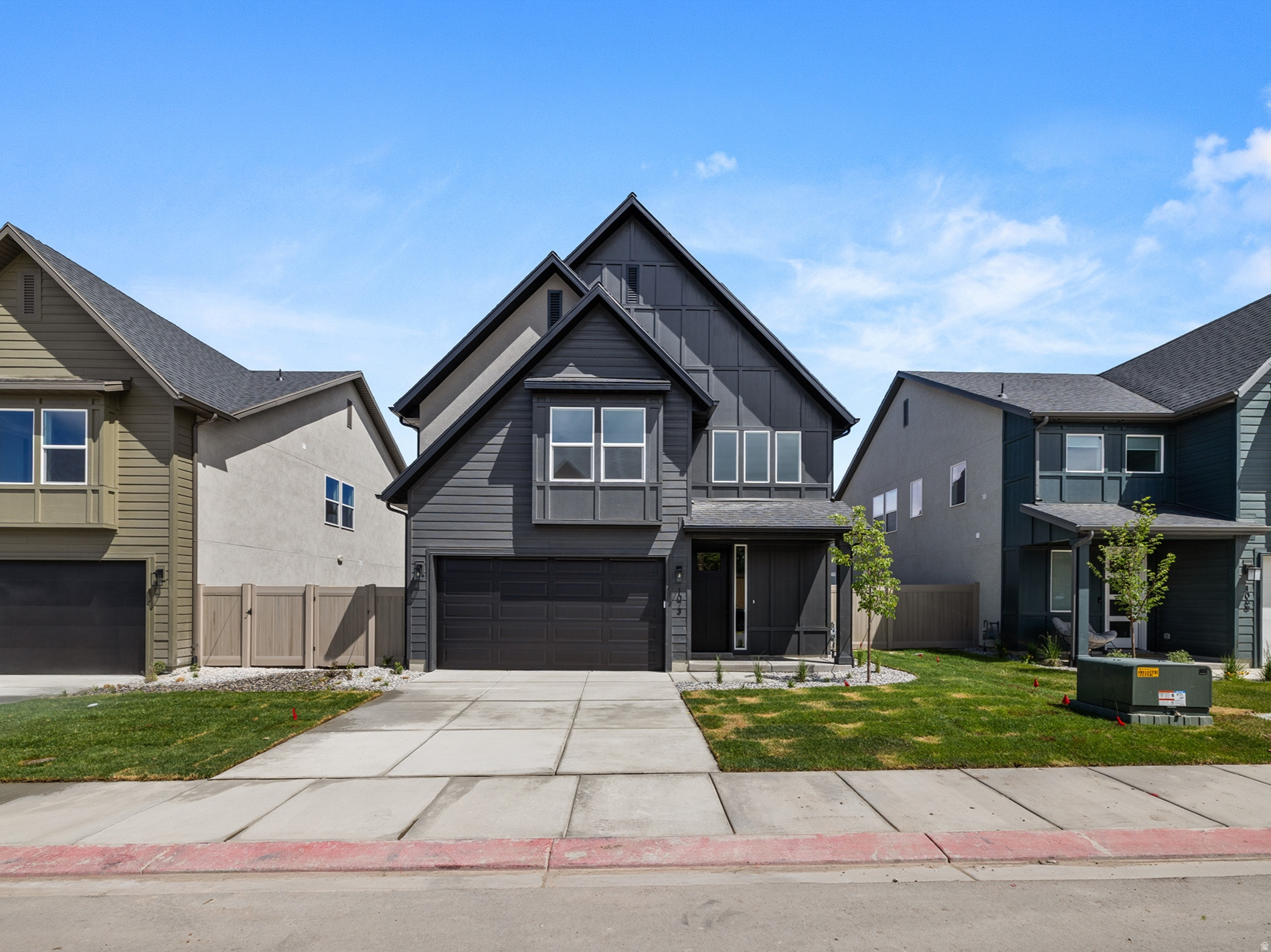 This beautiful crafted Swiss 4 home plan is nearing completion at theAUDREY community!  The Swiss 4 plan is an impressive two-story residence with 2,406 square feet and includes 4 bedrooms, 3.5 bathrooms, and a 2-car garage-designed to complement today's lifestyle with comfort and functionality.  The interior showcases an airy open-concept design with designer selected finishes throughout. At the heart of the home, the modern kitchen features granite countertops, designer cabinetry, and a gas range, flowing seamlessly into the dining and living spaces to create the perfect setting for entertaining and everyday living.  The private primary suite serves as a relaxing retreat, complete with a walk-in closet and ensuite bathroom.