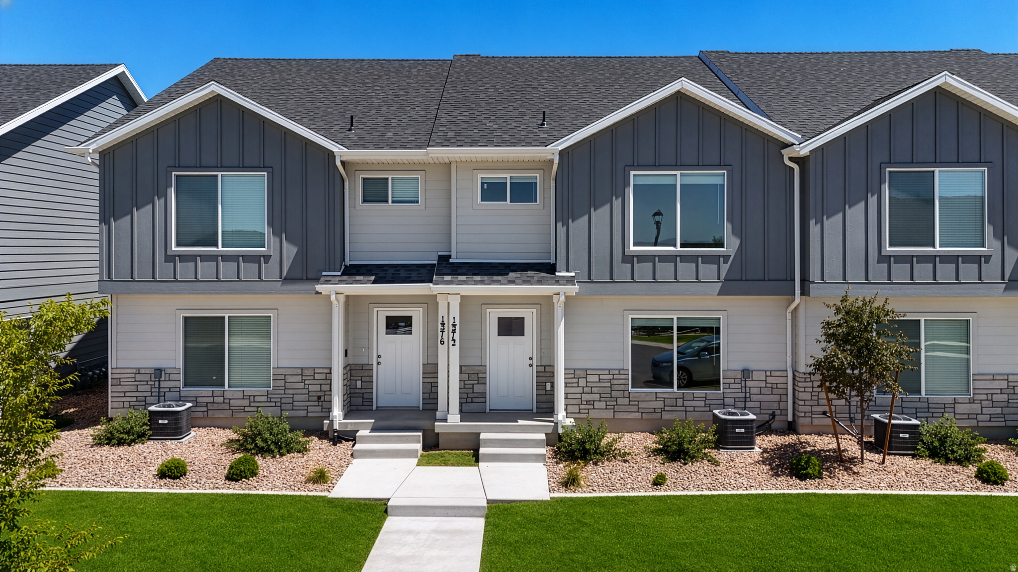 Welcome home to this beautifully designed townhouse in the heart of Spanish Fork! Featuring 3 bedrooms, 2.5 bathrooms, approximately 1,546 square feet of living space, and a spacious 2-car garage, this home offers the perfect blend of comfort, convenience, and low-maintenance living. The open-concept floor plan creates an inviting atmosphere, while the modern kitchen showcases stylish cabinetry, quality appliances, and plenty of space for gathering with family and friends. Upstairs, you'll find generously sized bedrooms and the convenience of an upstairs laundry area.  Located just minutes from Highway 6 and I-15, this home provides quick access to everything you need. Enjoy being close to shopping, dining, and entertainment. Daily errands are a breeze with major shopping centers, grocery stores, coffee shops, and other conveniences located nearby. Residents also enjoy proximity to local schools, parks, and recreation opportunities, making this an excellent place to call home. The square footage figure is provided as a courtesy to the buyer and the buyer's agent to verify.