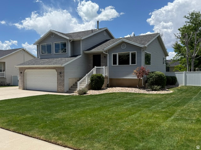 The home you have been waiting for has arrived.  Well maintained East facing home with 5 beds/3.5 baths.  Welcoming floorplan with fireplace and walk out family room to large backyard patio.  RV Pad for the toys and fenced yard with walk out deck and patio.  HVAC is less than 2 years old with newer water heater and roof.  Can't beat the location with quick access to American Fork Canyon along with discovery park and schools all nearby.  Buyer to verify all info.  Square footage figures are provided as a courtesy estimate only and were obtained from county.  Buyer is advised to obtain an independent measurement.