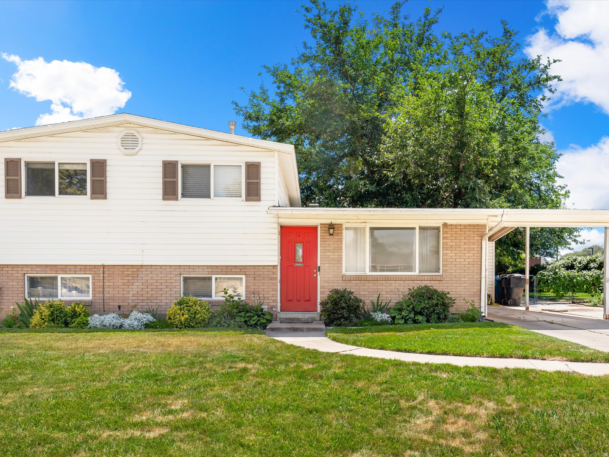Looking for an affordable home in Riverdale without sacrificing location? This 4-bedroom, 2-bath home offers an incredible opportunity to own in one of the area's most desirable neighborhoods. Inside, you'll find a practical, comfortable layout with plenty of room for family, guests, a home office, or hobbies. Outside, the fully fenced backyard provides space for pets, kids, gardening (including established grapes and raspberries), or simply relaxing. This home is a solid, well-maintained home in a great suburban neighborhood, priced to leave room in your budget. The exceptional value, location, and price make this a smart choice for first-time buyers, downsizers, or anyone looking to build equity.  Homes like this in Riverdale are hard to find. Don't miss your chance to make this one yours.